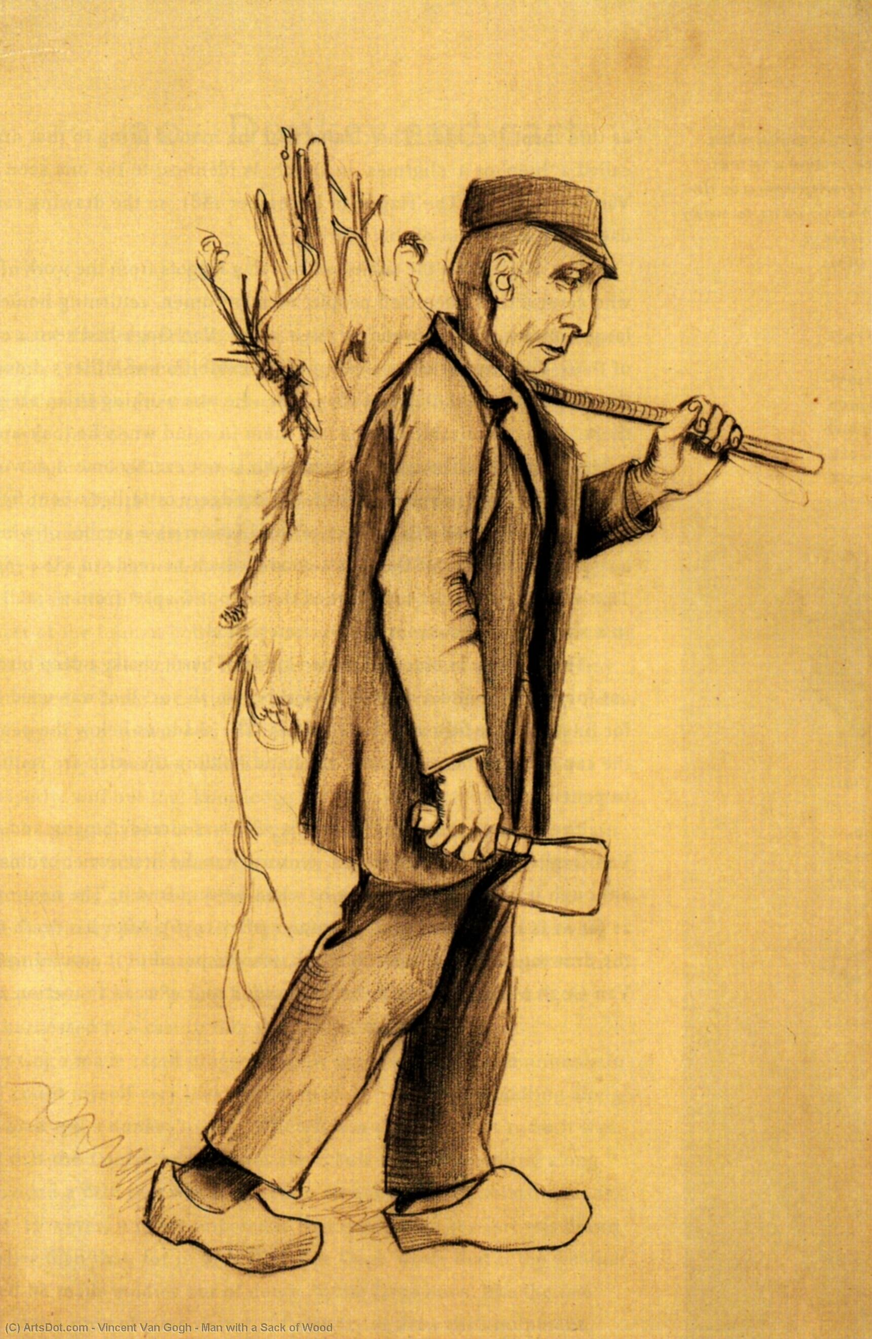 Man With A Sack Of Wood — Vincent Willem Van Gogh