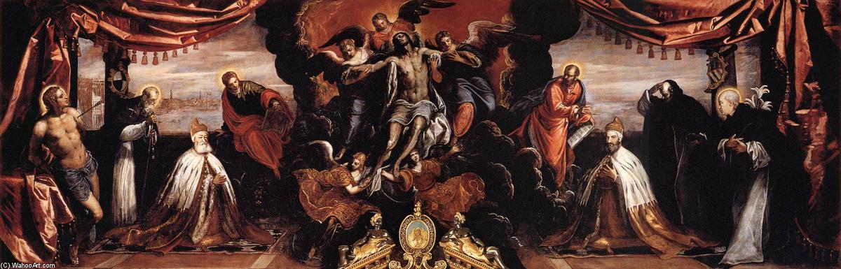 მ Morts Christ Adored By Doges Pietro Lando And Marcantonio Trevisan ( დეტალი) — ჯაკოპო ტინტორეტო