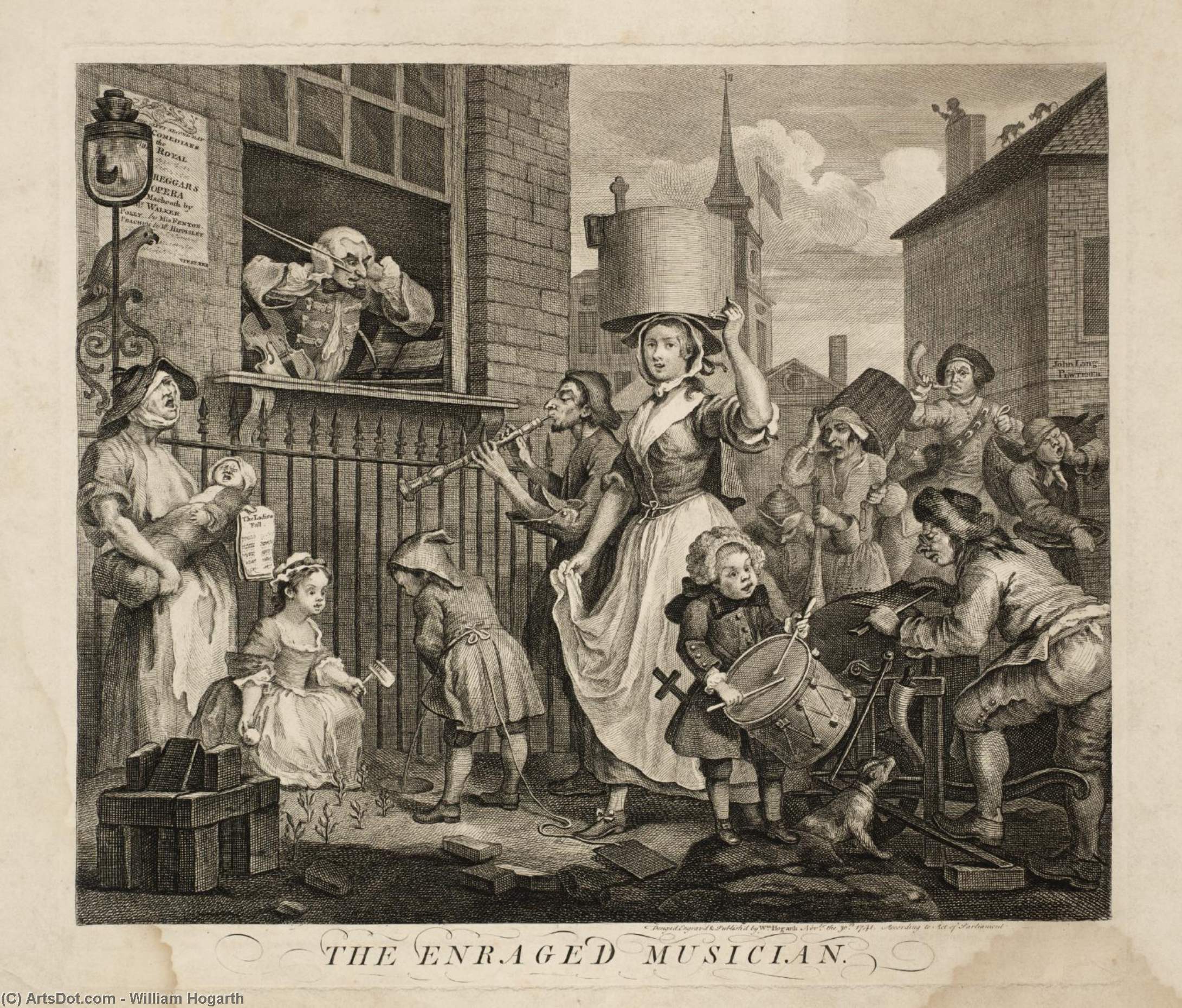 Platea Siete, De A Rake's Progress — William Hogarth
