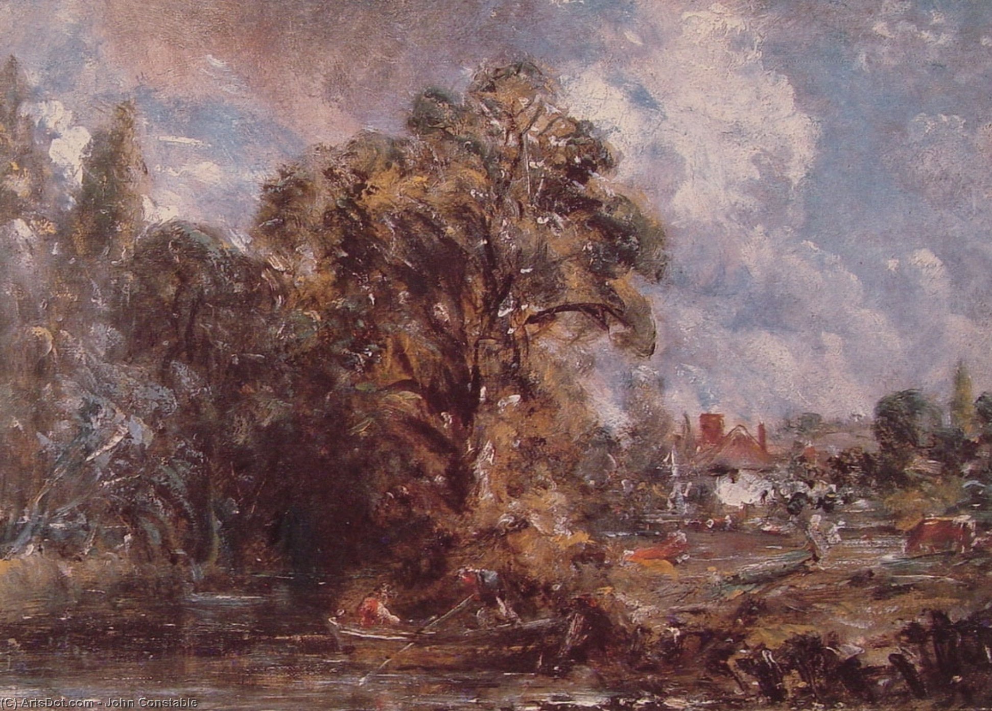 Scene On A River — John Constable