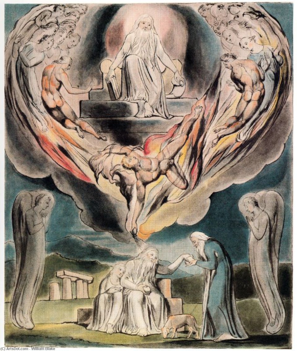 Satan Quittant La Présence Du Seigneur — William Blake
