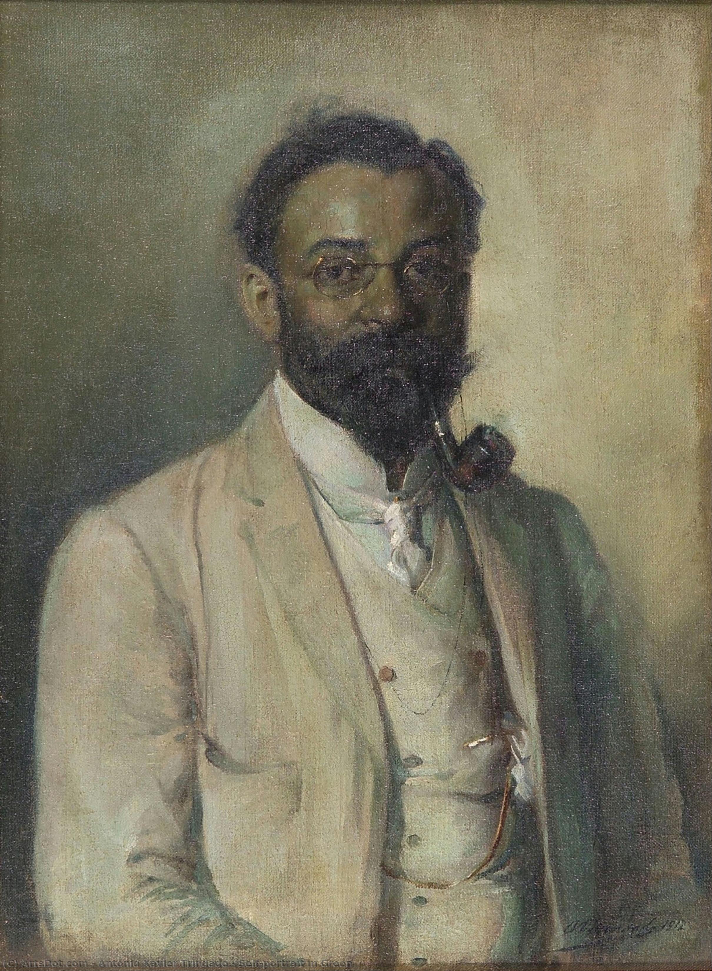 Self-portrait In Green — António Xavier Trindade
