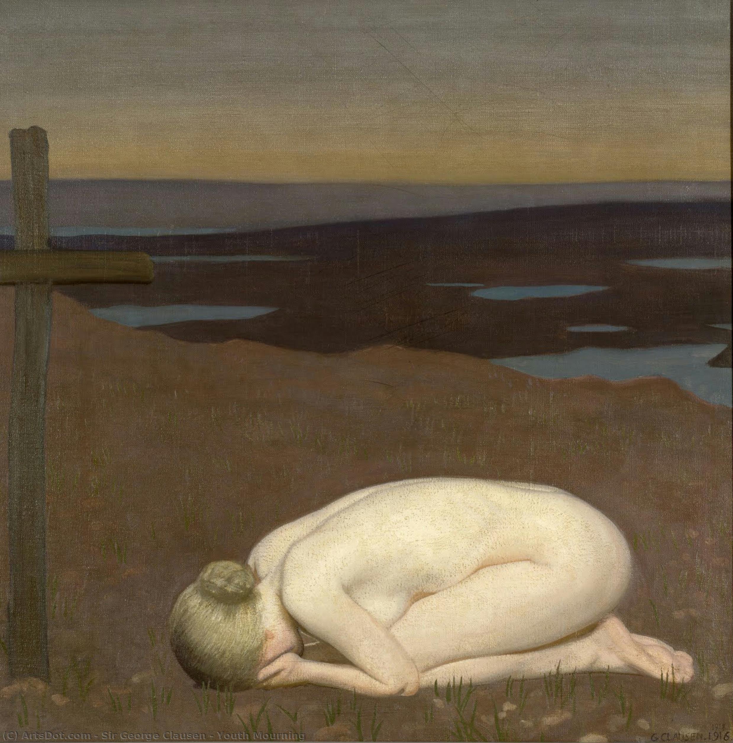 Youth Mourning — George Clausen