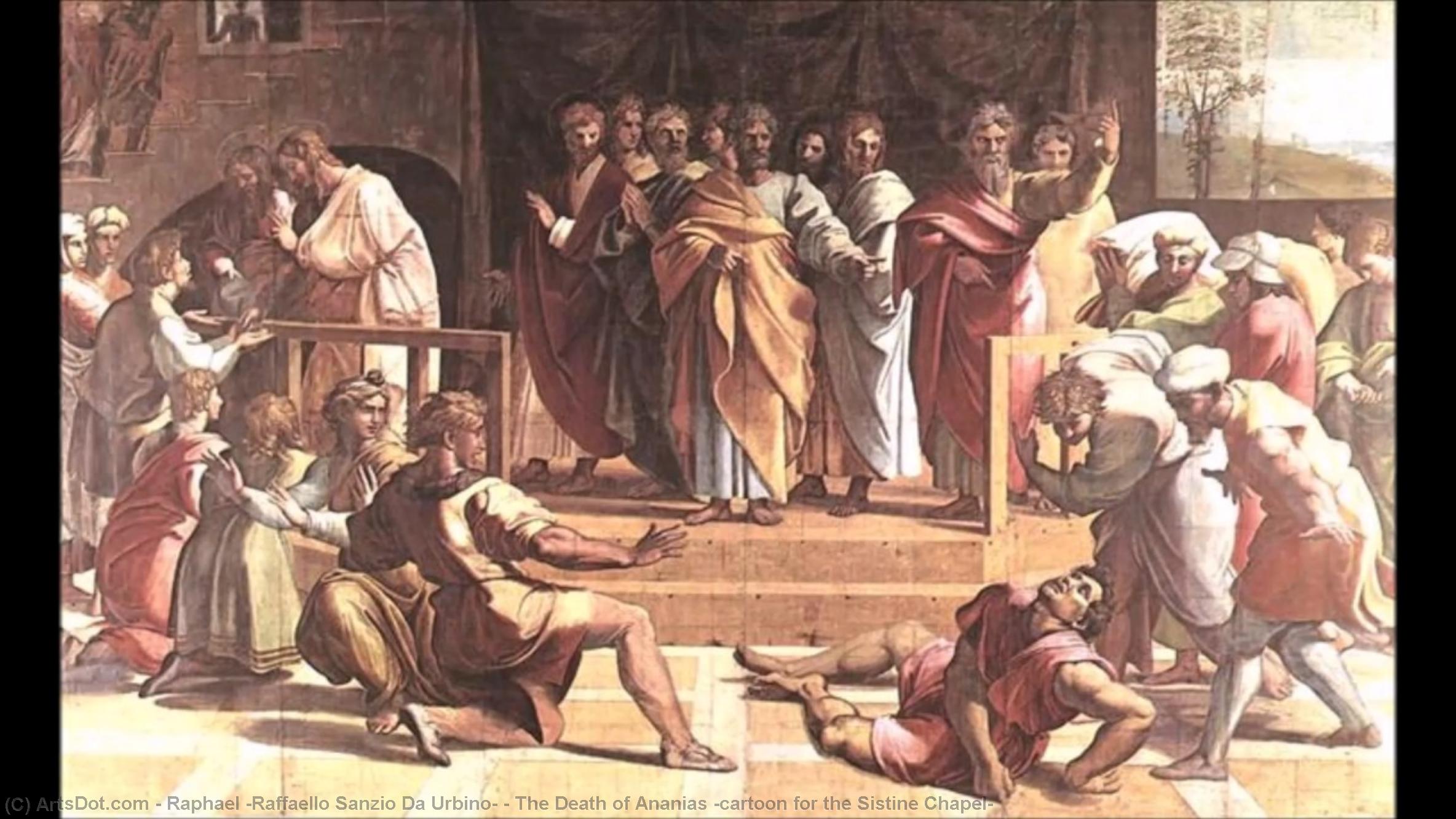 Moartea Lui Ananias — Rafael