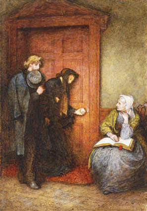 At The Sick Man's Door — Frederick Walker