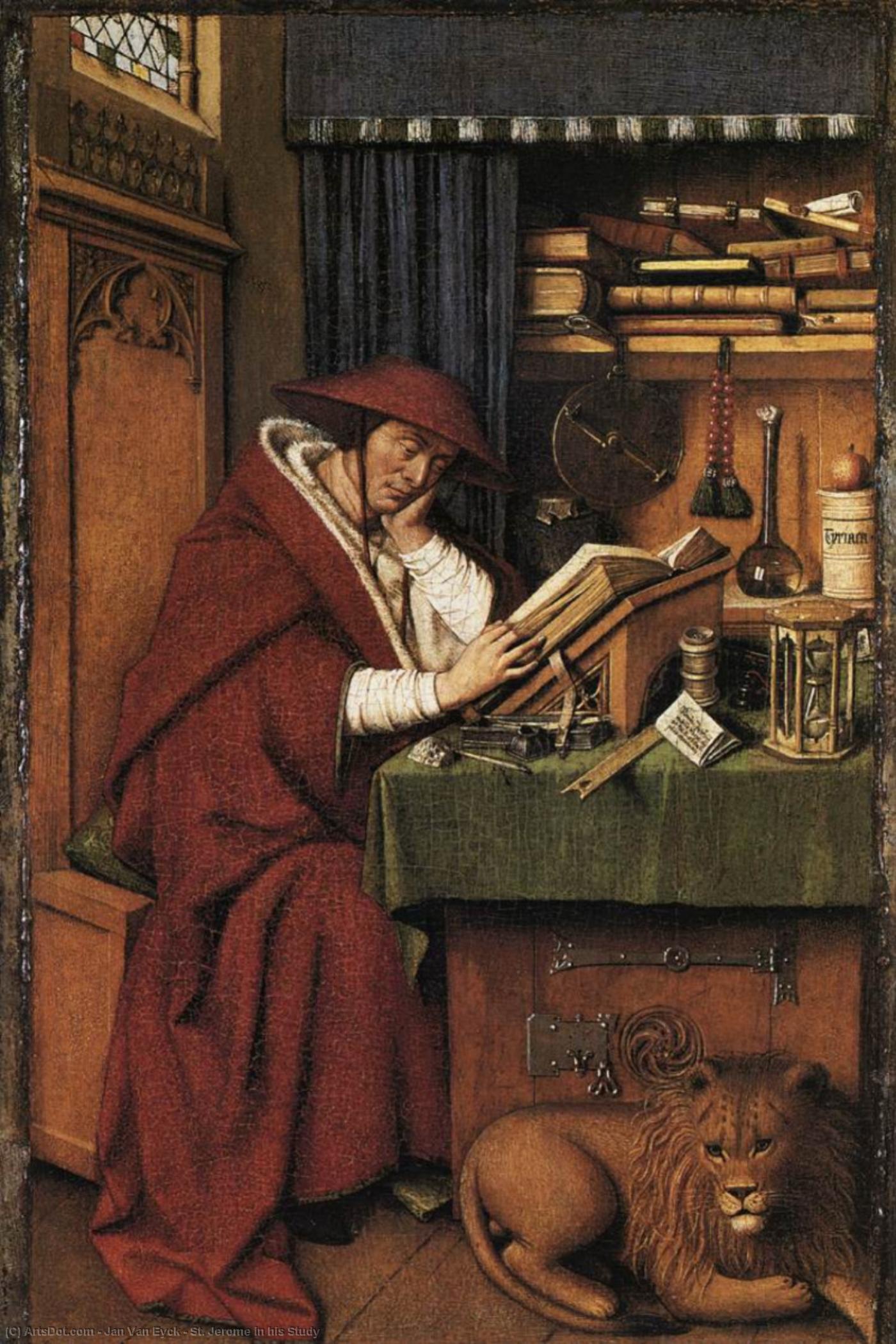 San Jerónimo En Su Estudio — Jan Van Eyck