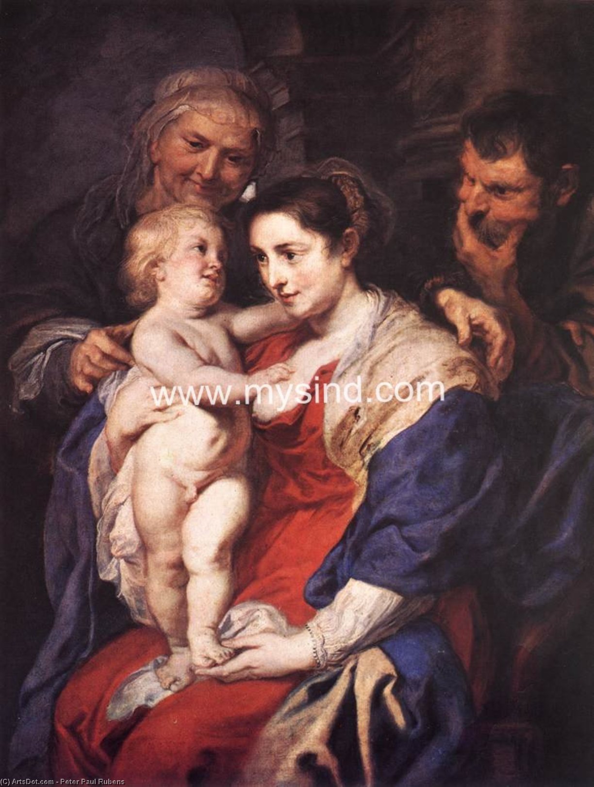 The Holy Family With St. Anne — Peter Paul Rubens