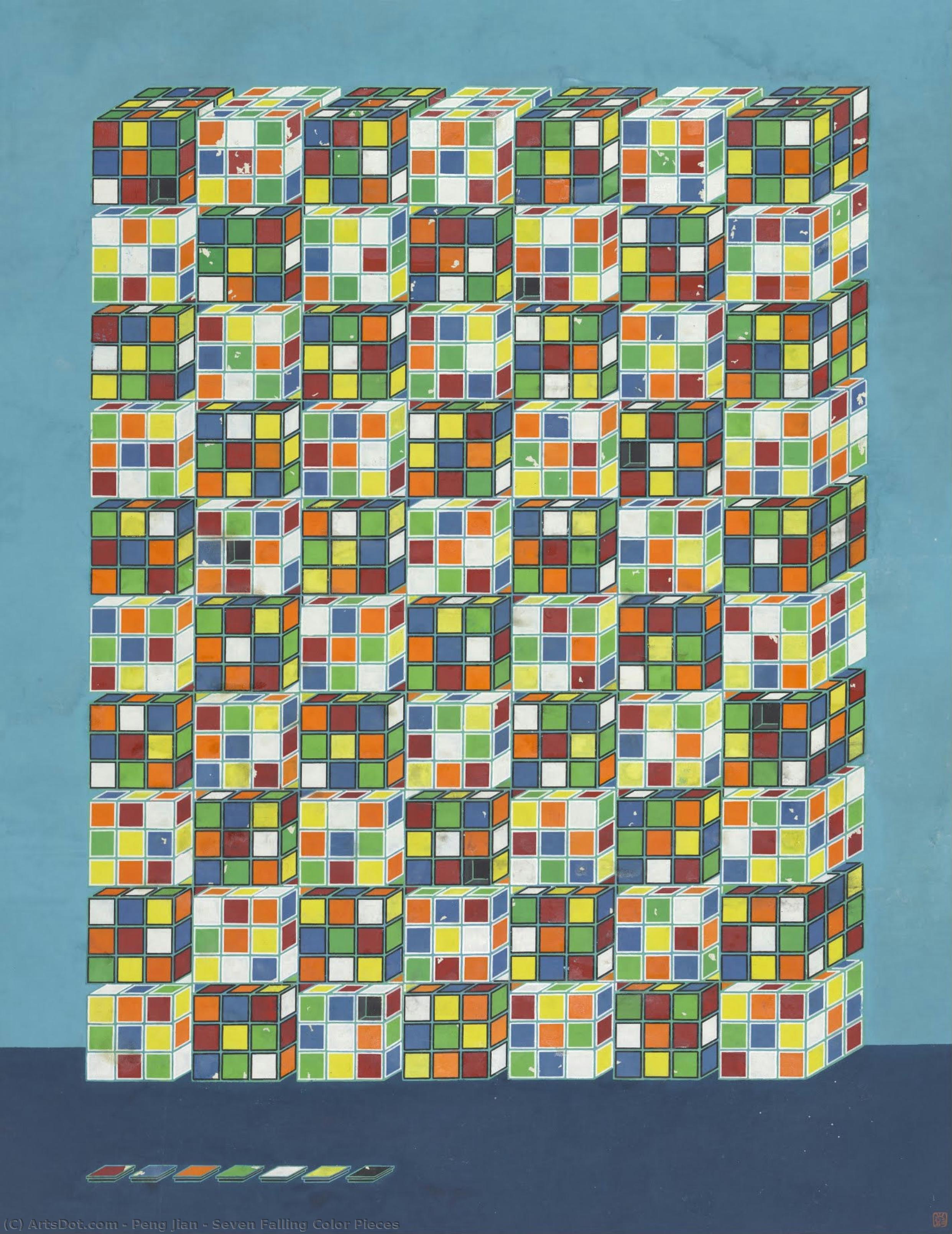 Seven Falling Color Pieces — Peng Jian