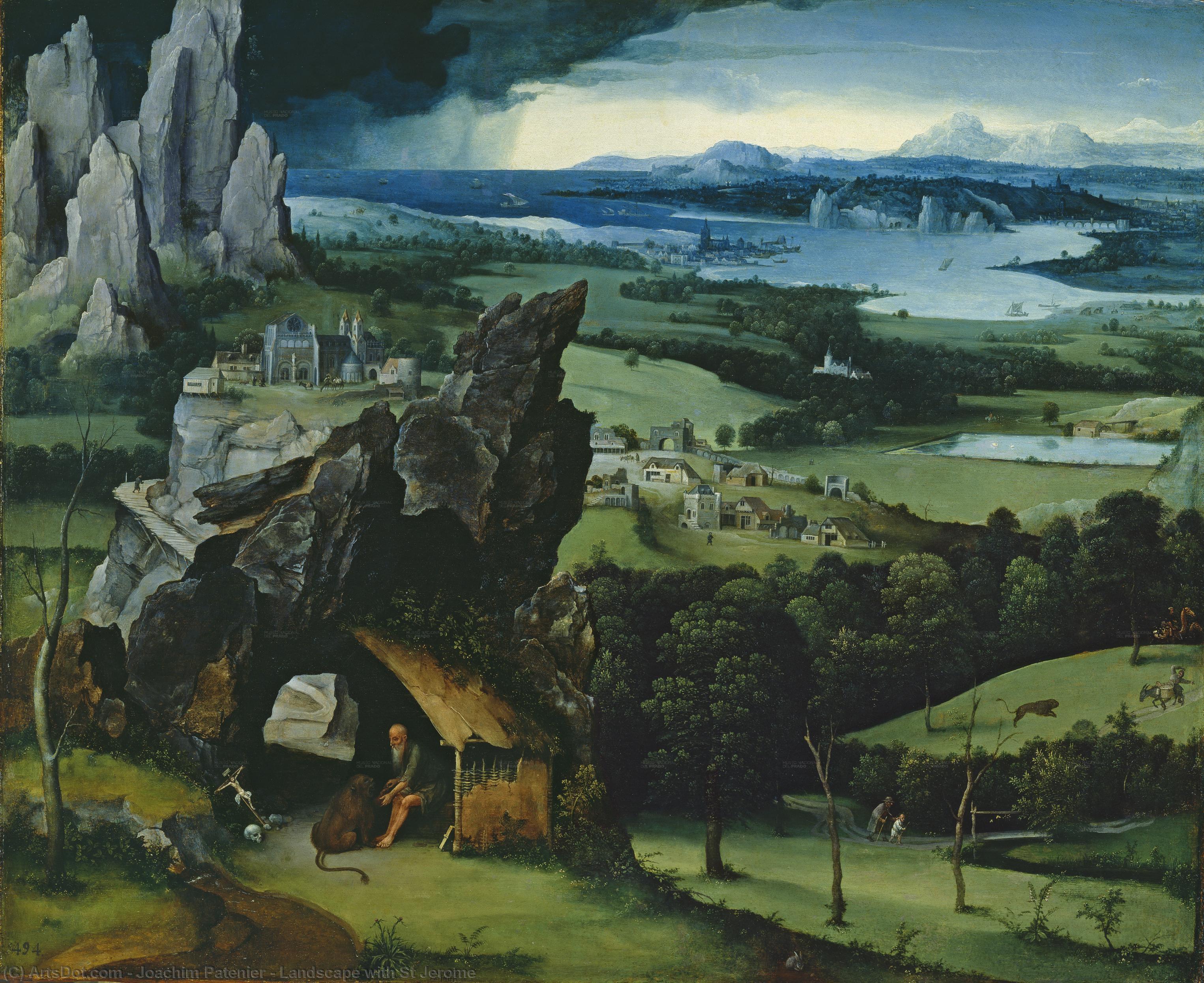Landskap Med St. Jerome — Joachim Patinir