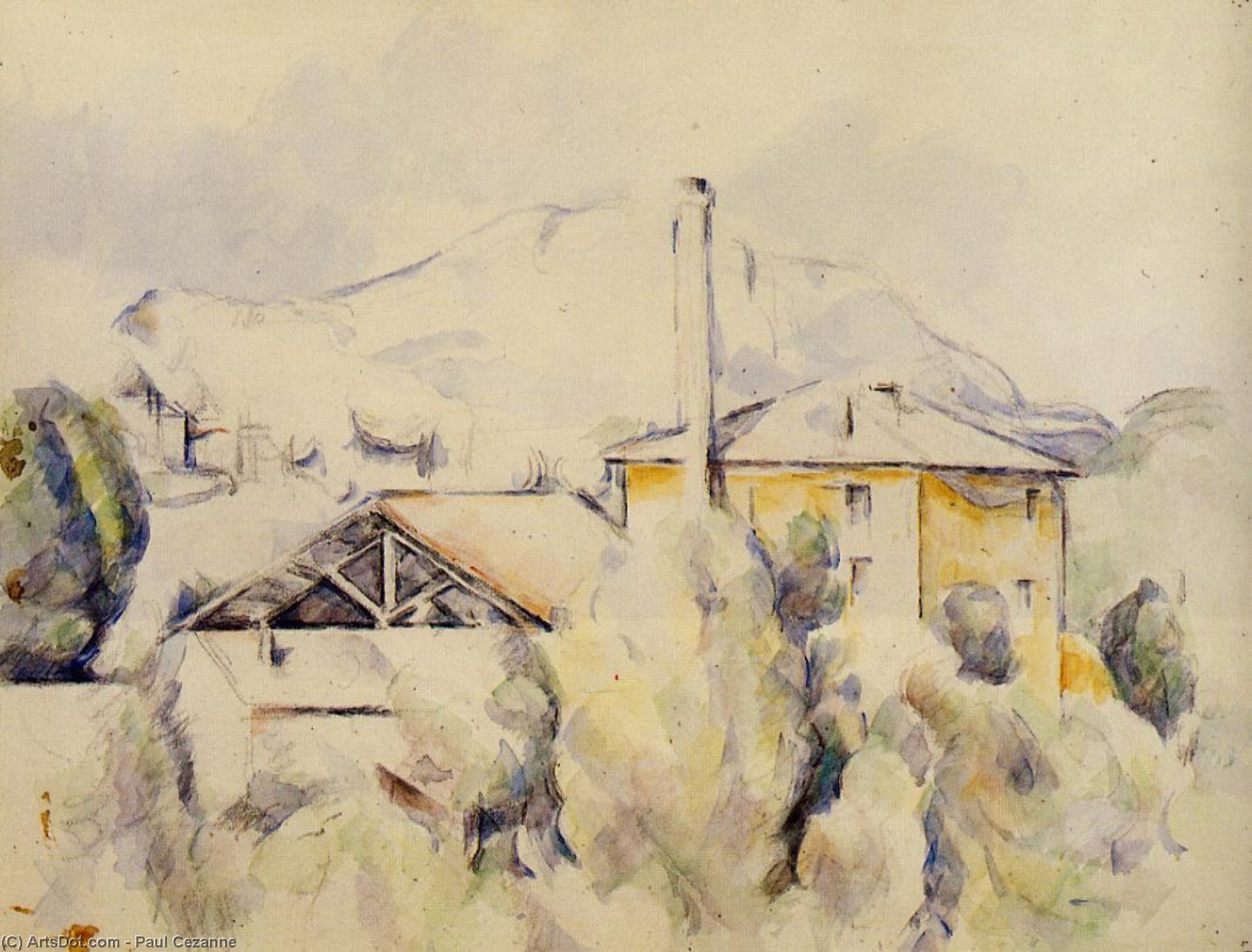 Le Pont Des Trois Sautets — Paul Cézanne