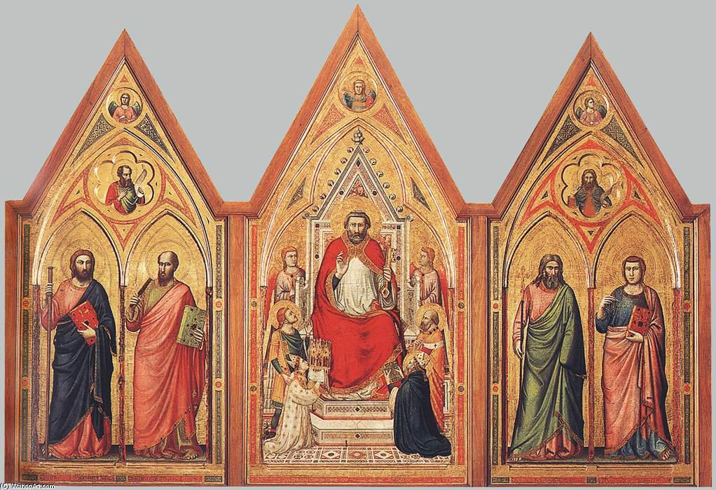El Triptico Stefaneschi (verso) — Giotto Di Bondone