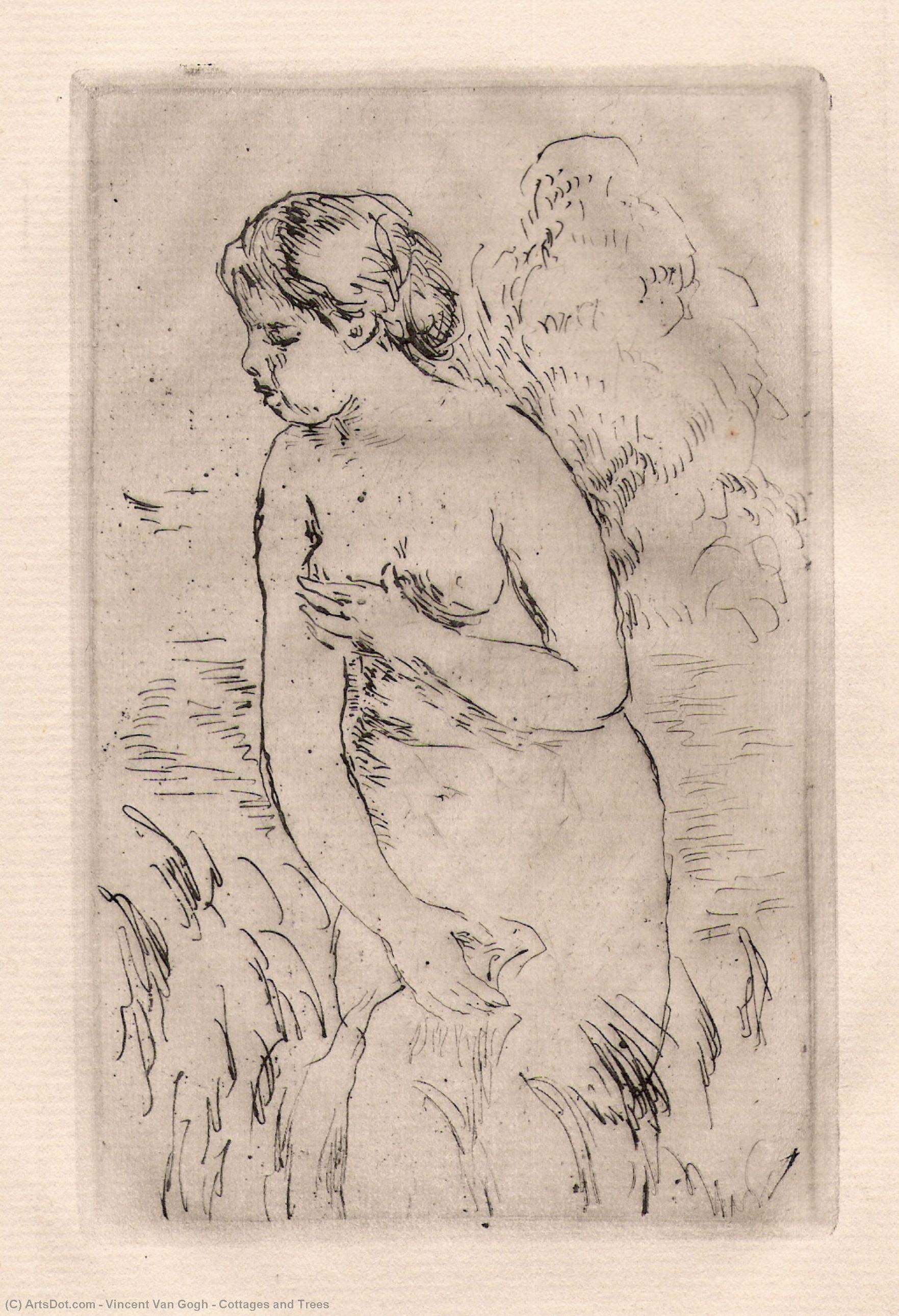 Koče In Drevesa — Vincent Van Gogh