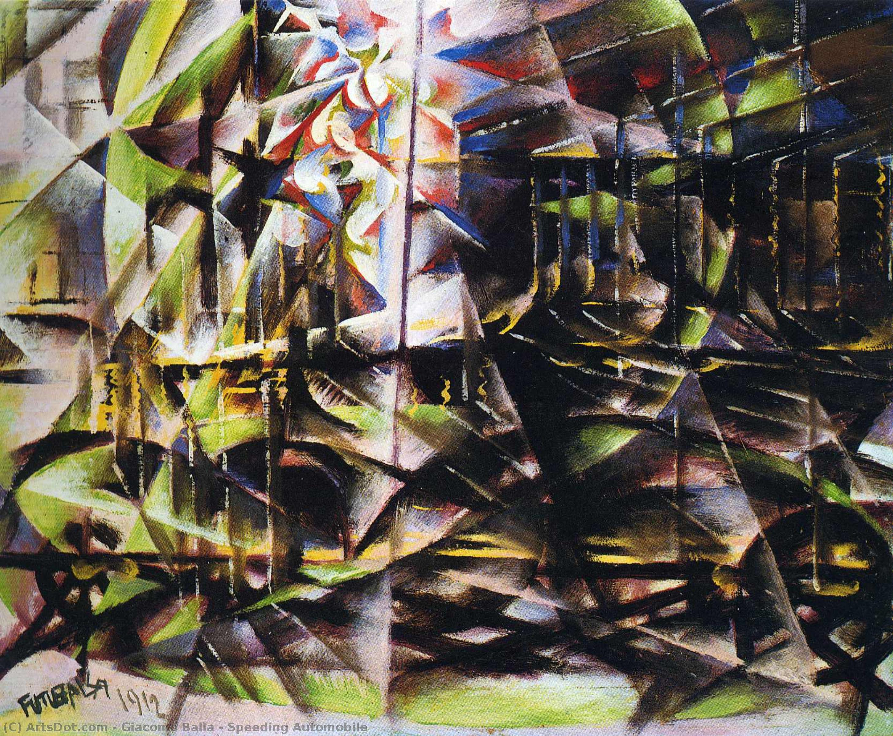 Speeding Automobile — Giacomo Balla