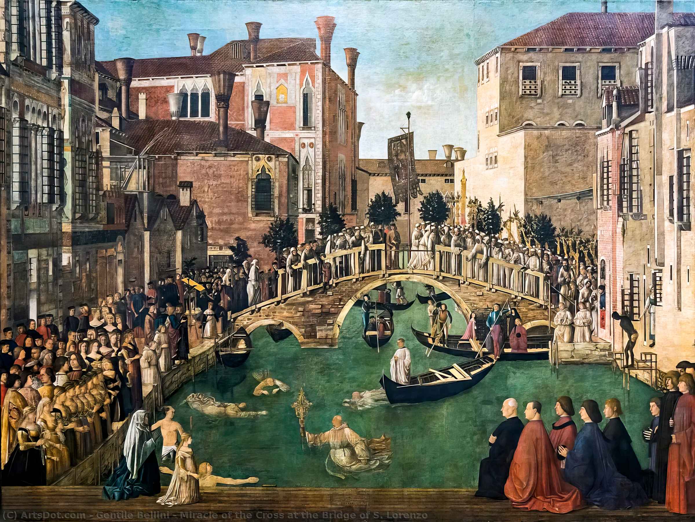 Havariyen Haçının S. Lorenzo Köprüsü'ndeki Mucizesi — Gentile Bellini