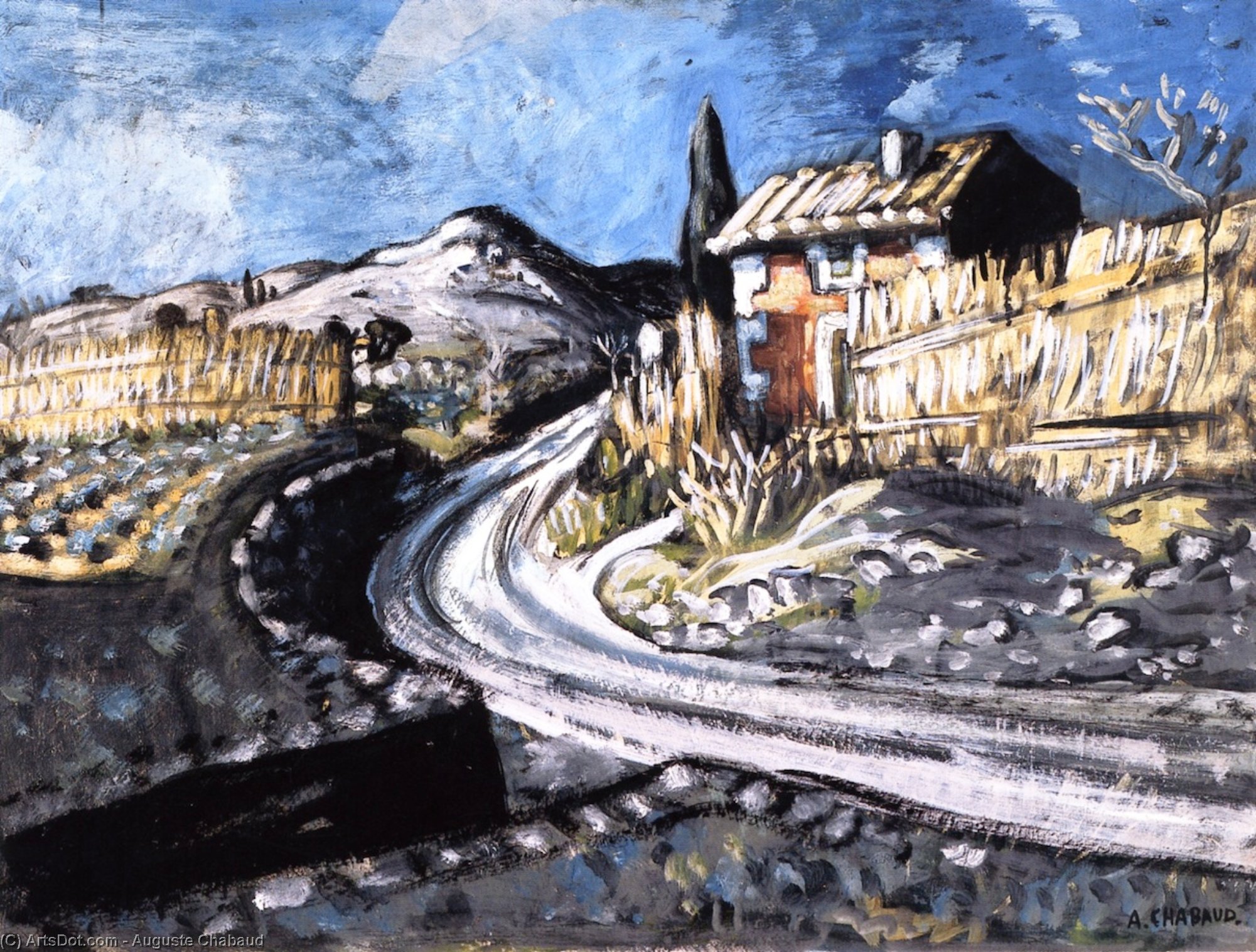 House By The Road — Auguste Chabaud