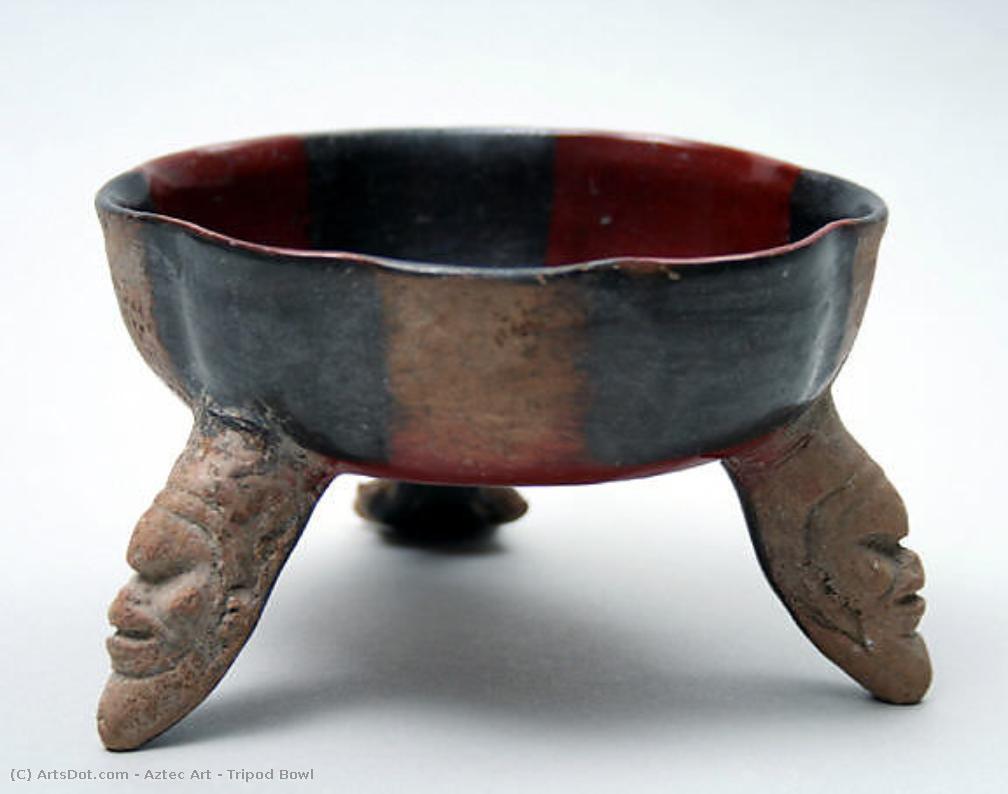 Tripod Bowl — Aztec Empire