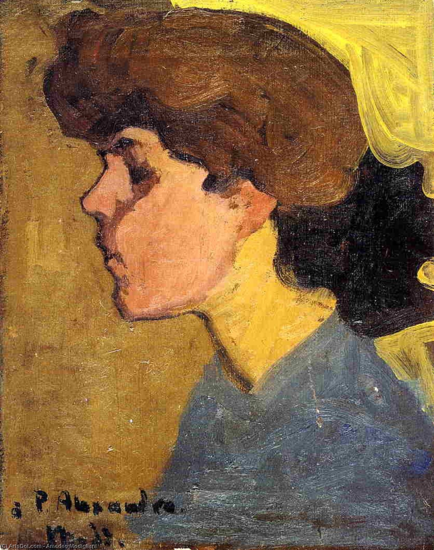 Cabeza De Mujer — Amedeo Modigliani