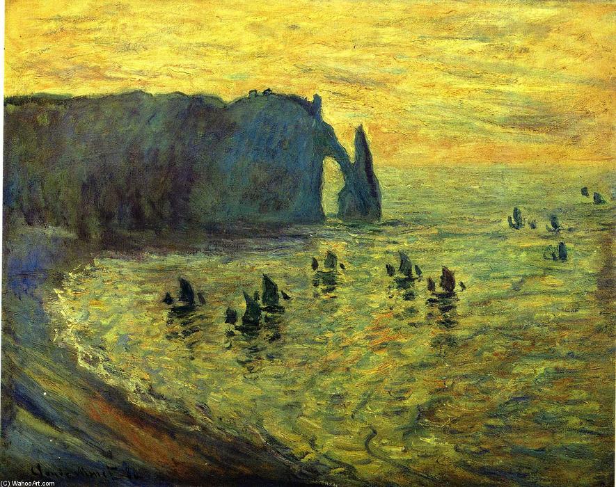 Die Klippen Von Étretat — Claude Monet