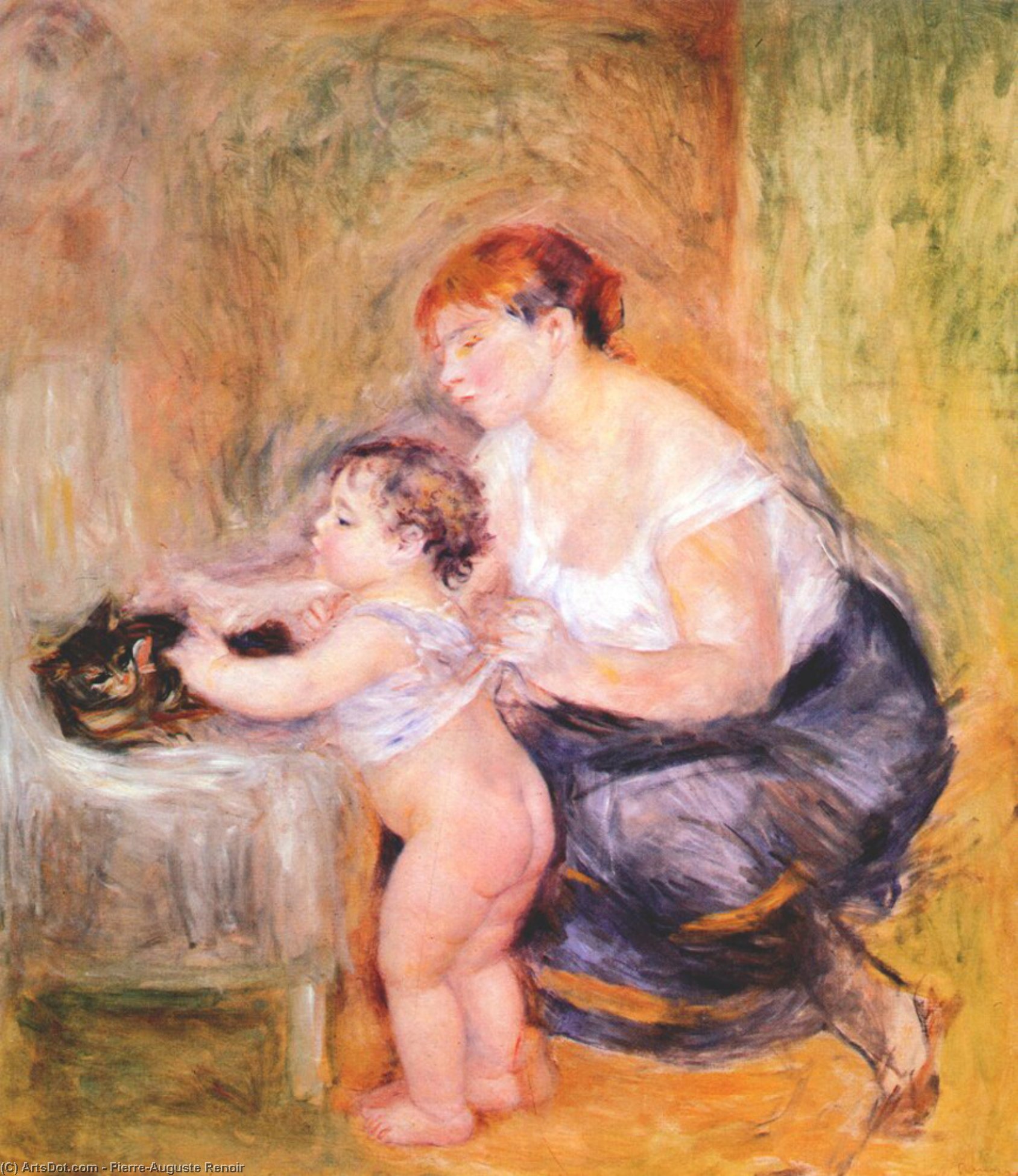 Madre E Figlio — Pierre-auguste Renoir