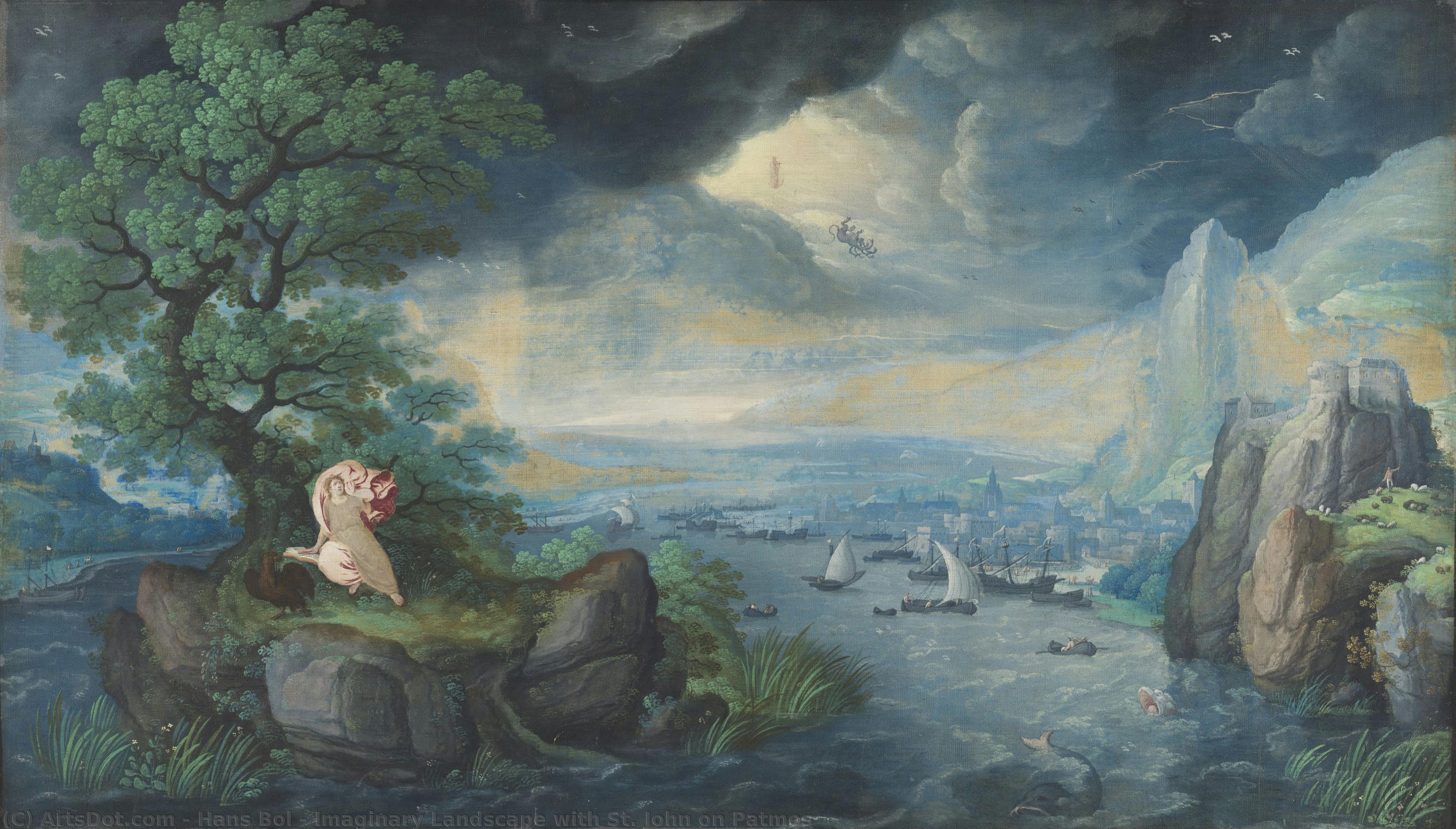 Imaginary Landscape With St. John On Patmos — Hans Bol