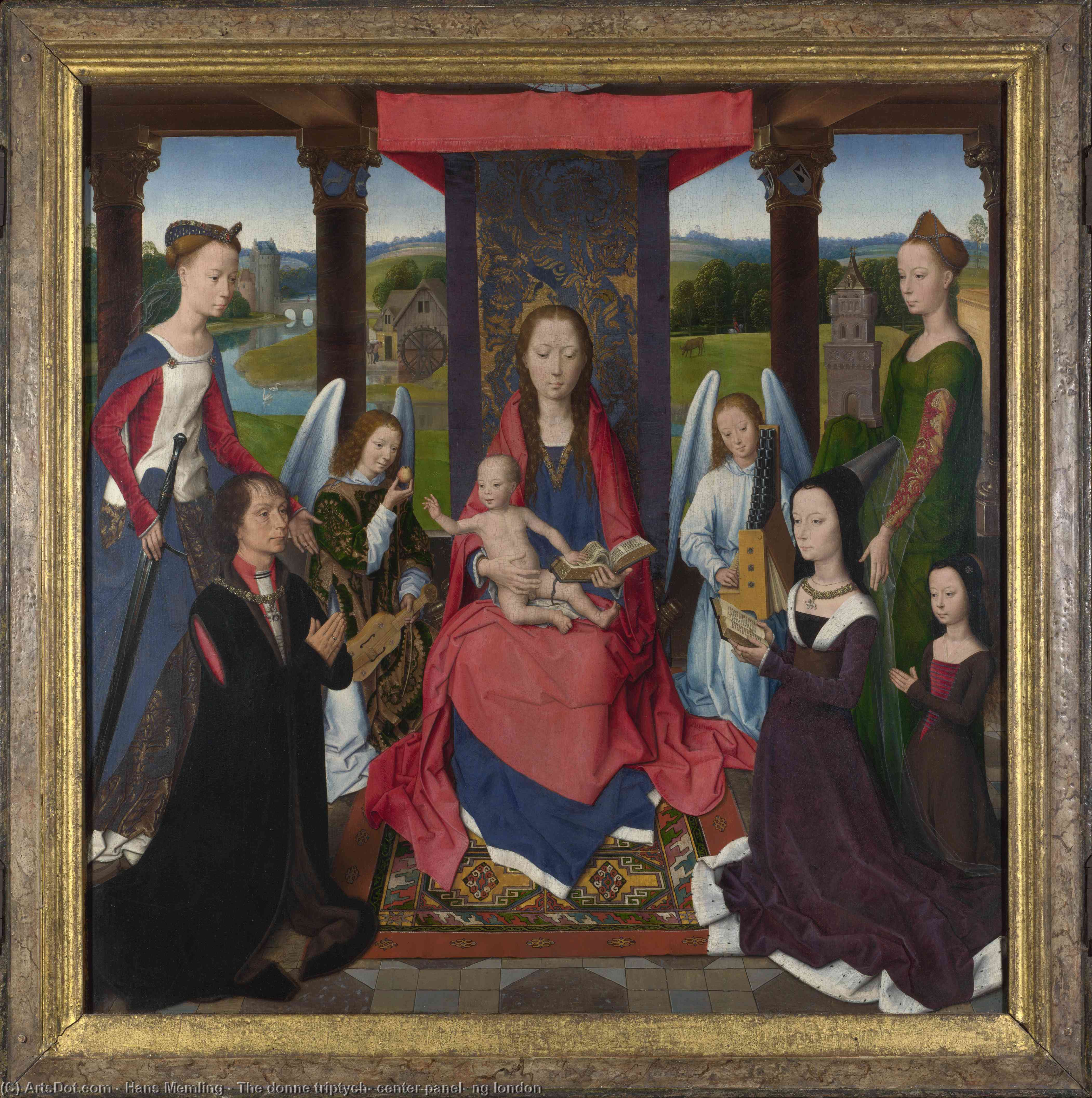 Il Triptych Delle Donne: Centro Pannello — Hans Memling