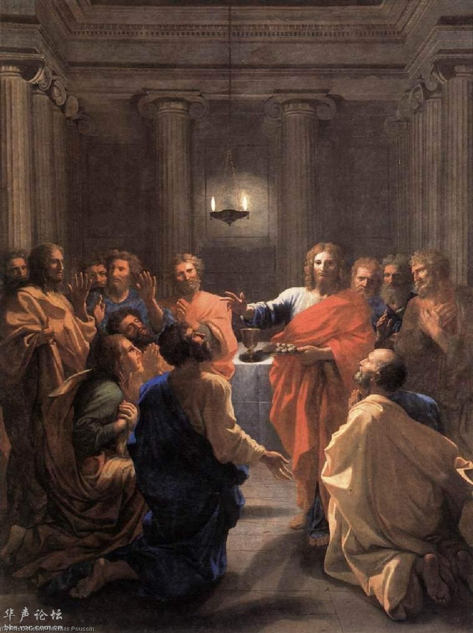 Institutionen Af Euchaariet — Nicolas Poussin