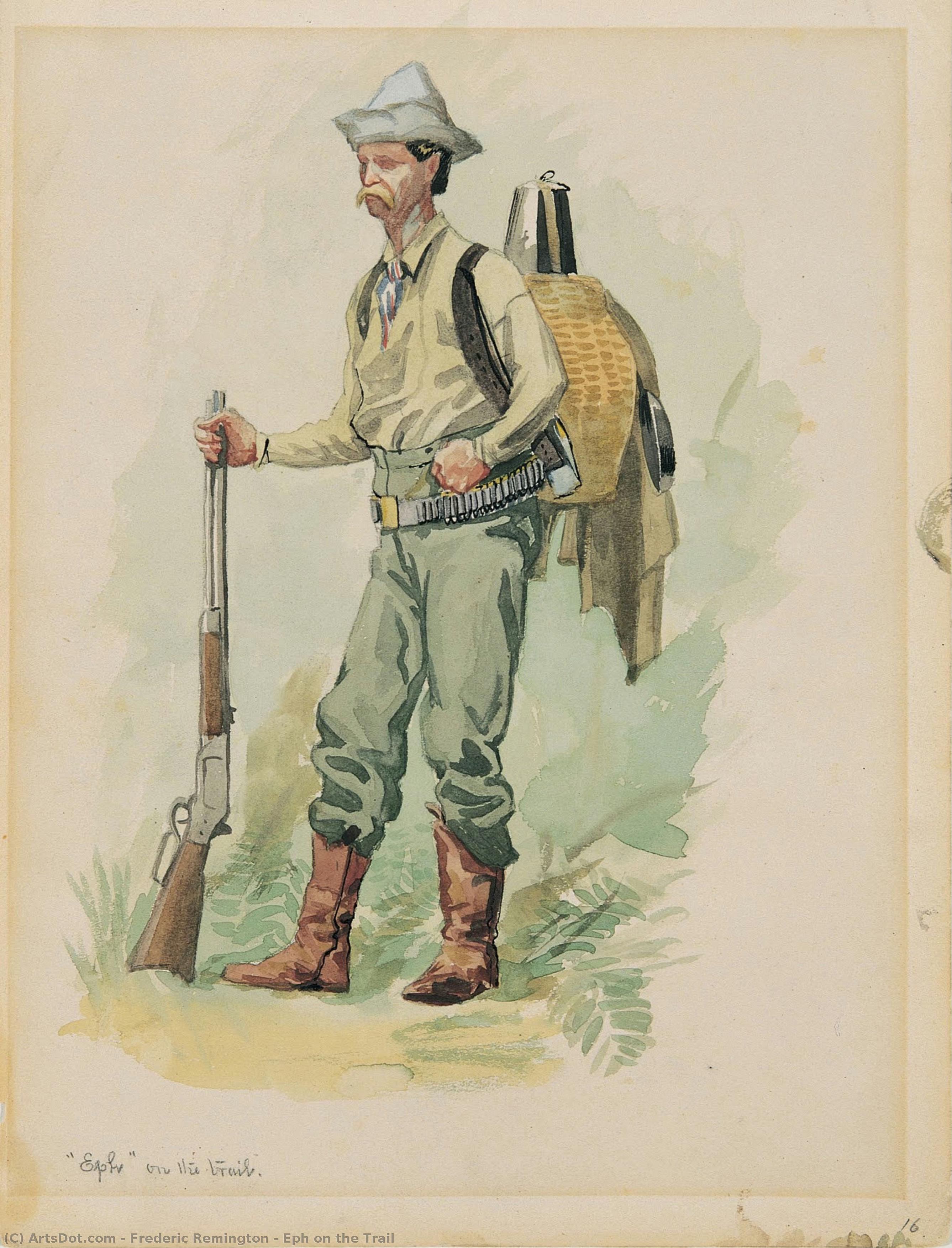 Eph On The Trail — Frederic Remington