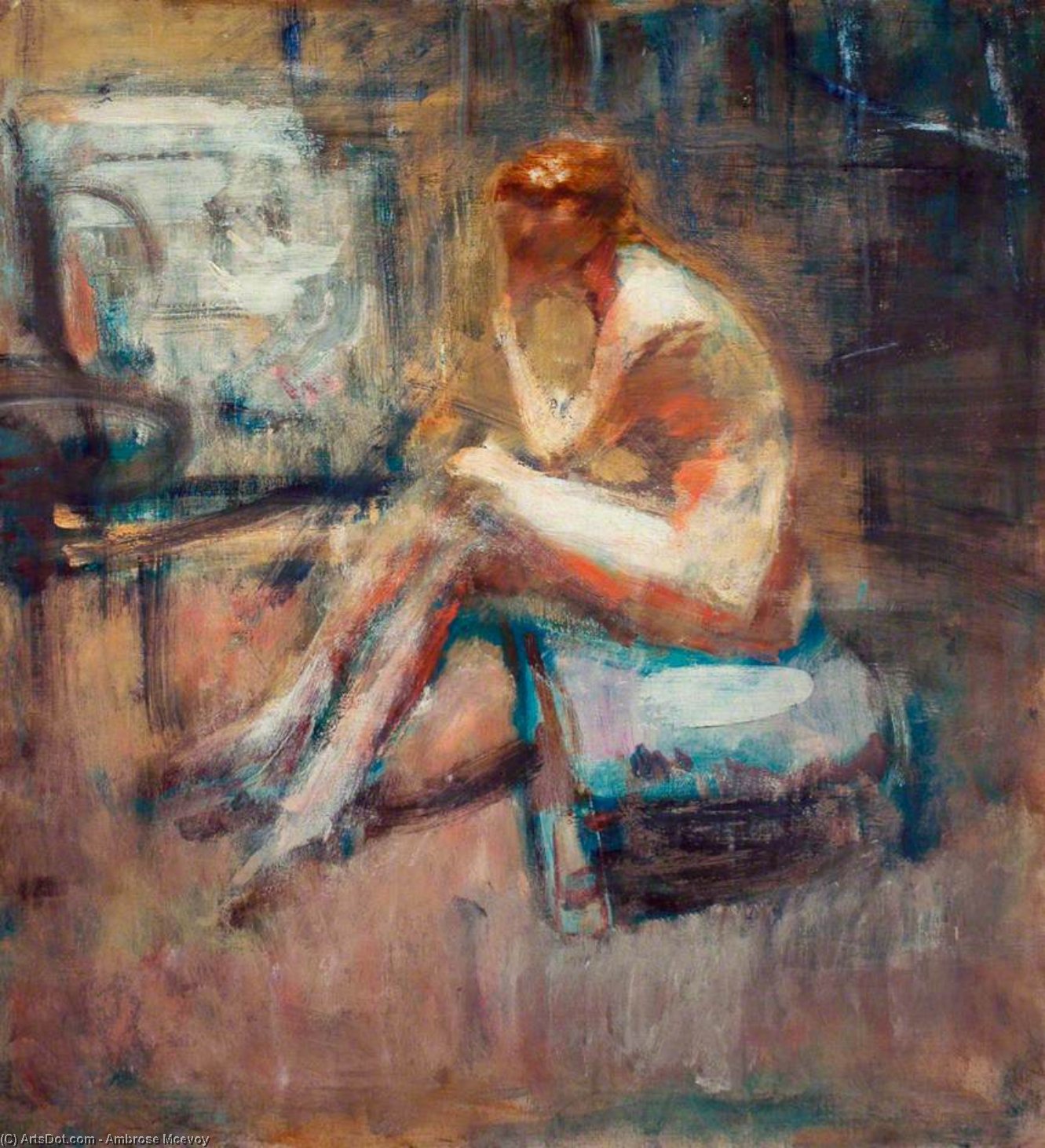 Seated Nude — Ambrose Mcevoy