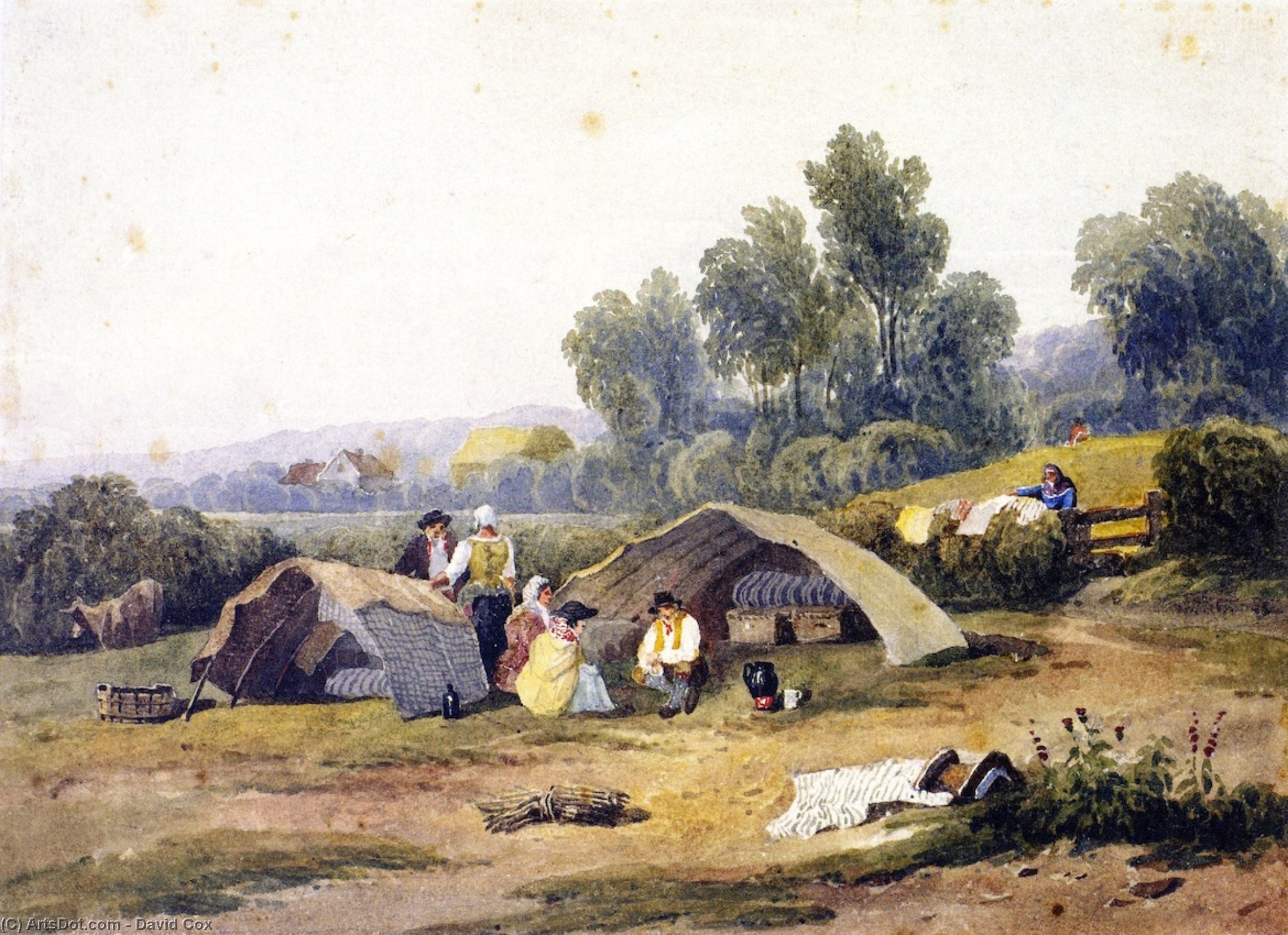 Gipsies On Dulwich Common — David Cox