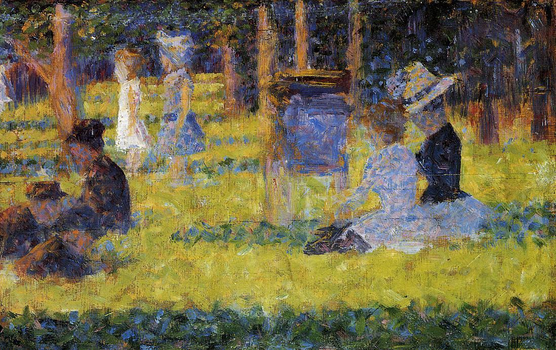 Kvinde Siddende Og Børnevogn — Georges Pierre Seurat