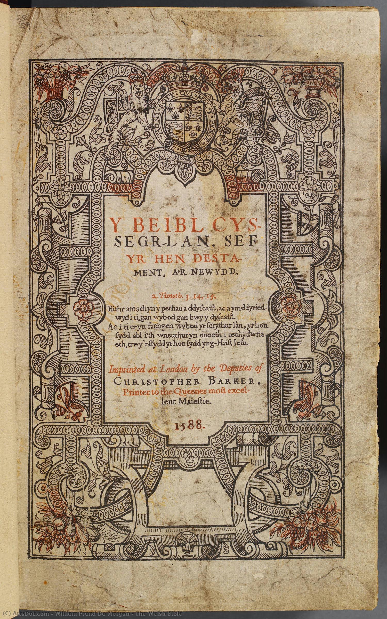 The Welsh Bible — William Frend De Morgan