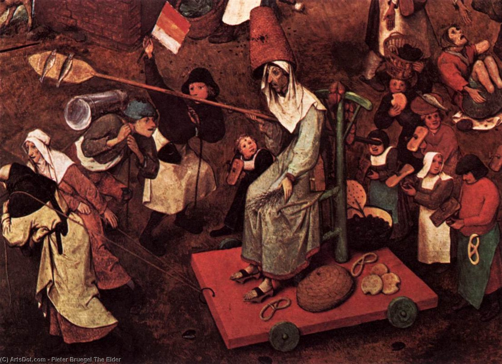 Taistelu Karnevalin Ja Puolikkaan Välillä — Pieter Bruegel Vanhempi