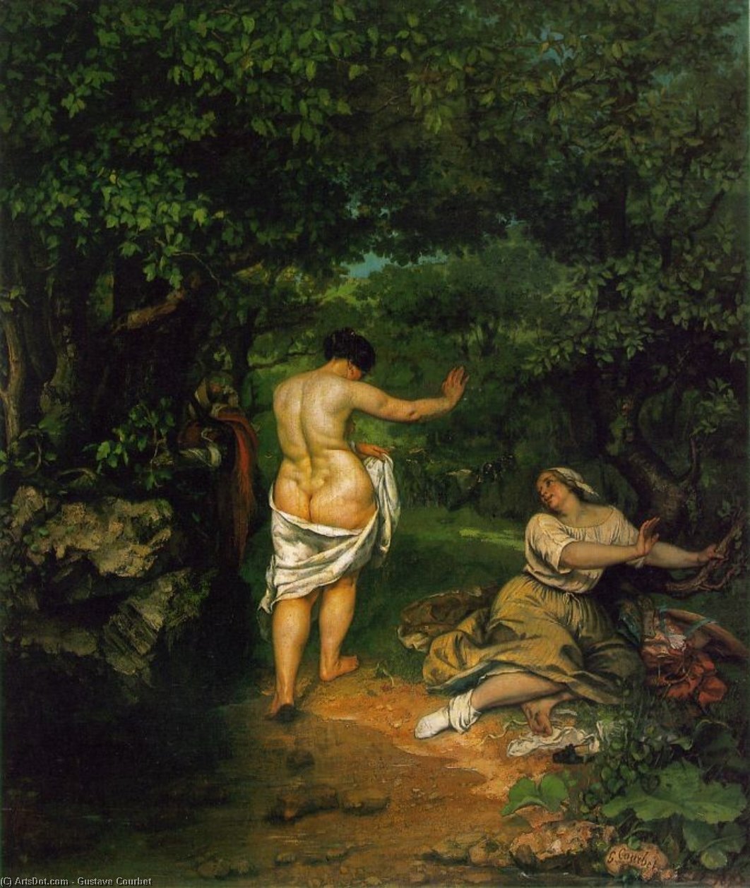 Los Baños — Gustave Courbet