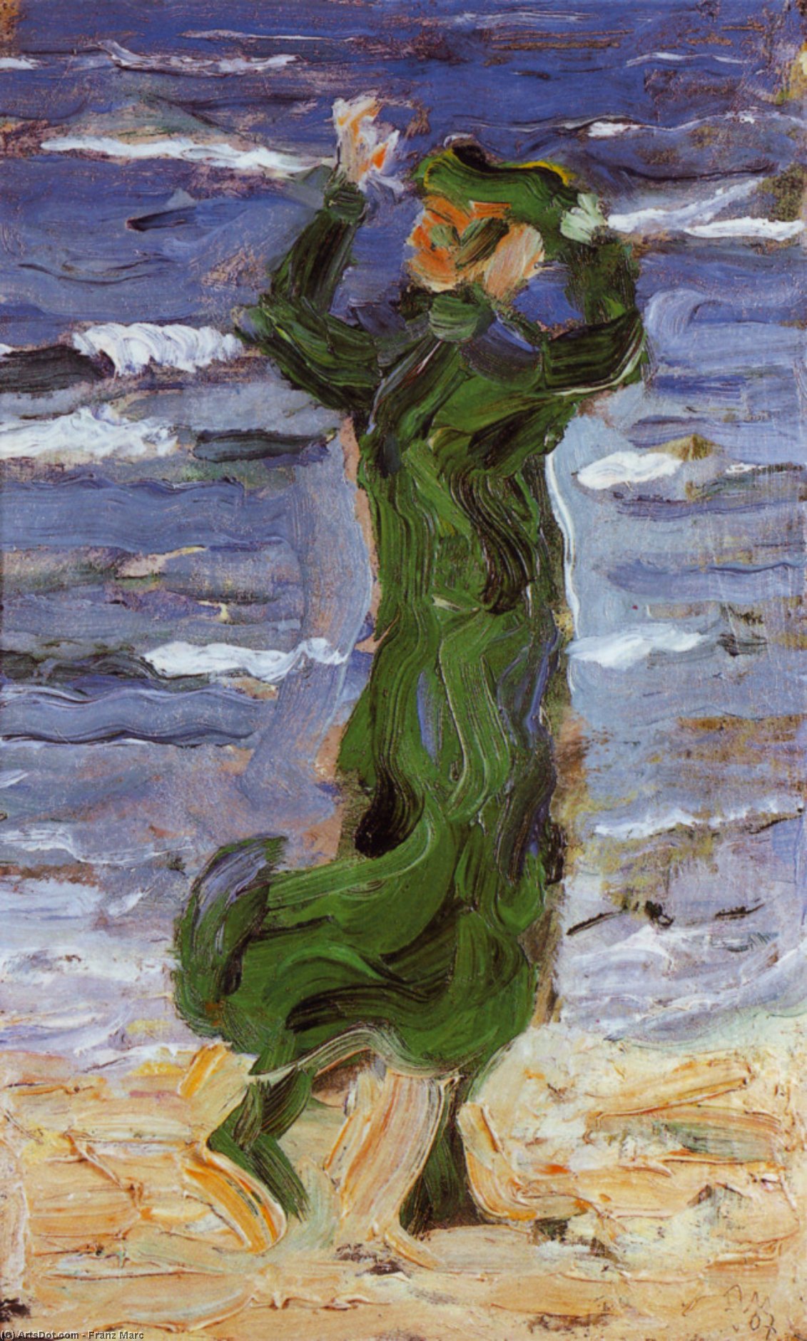Žena U Vjetru — Franz Marc
