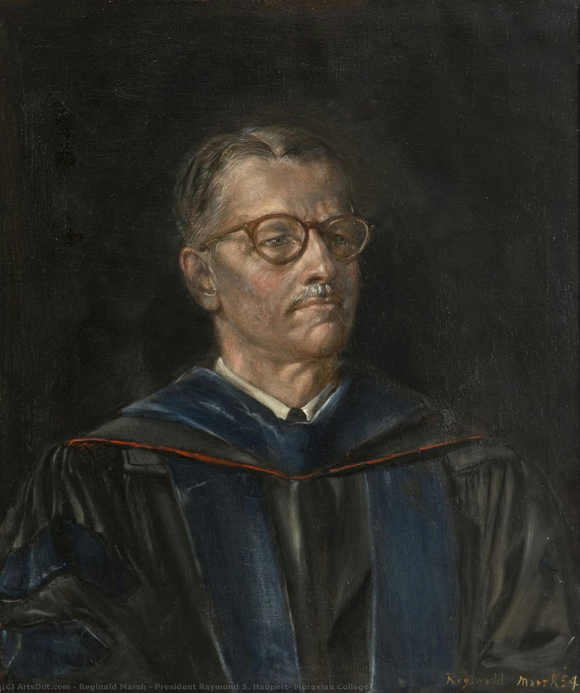Président Raymond S. Haupert, Moravian College — Reginald Marsh