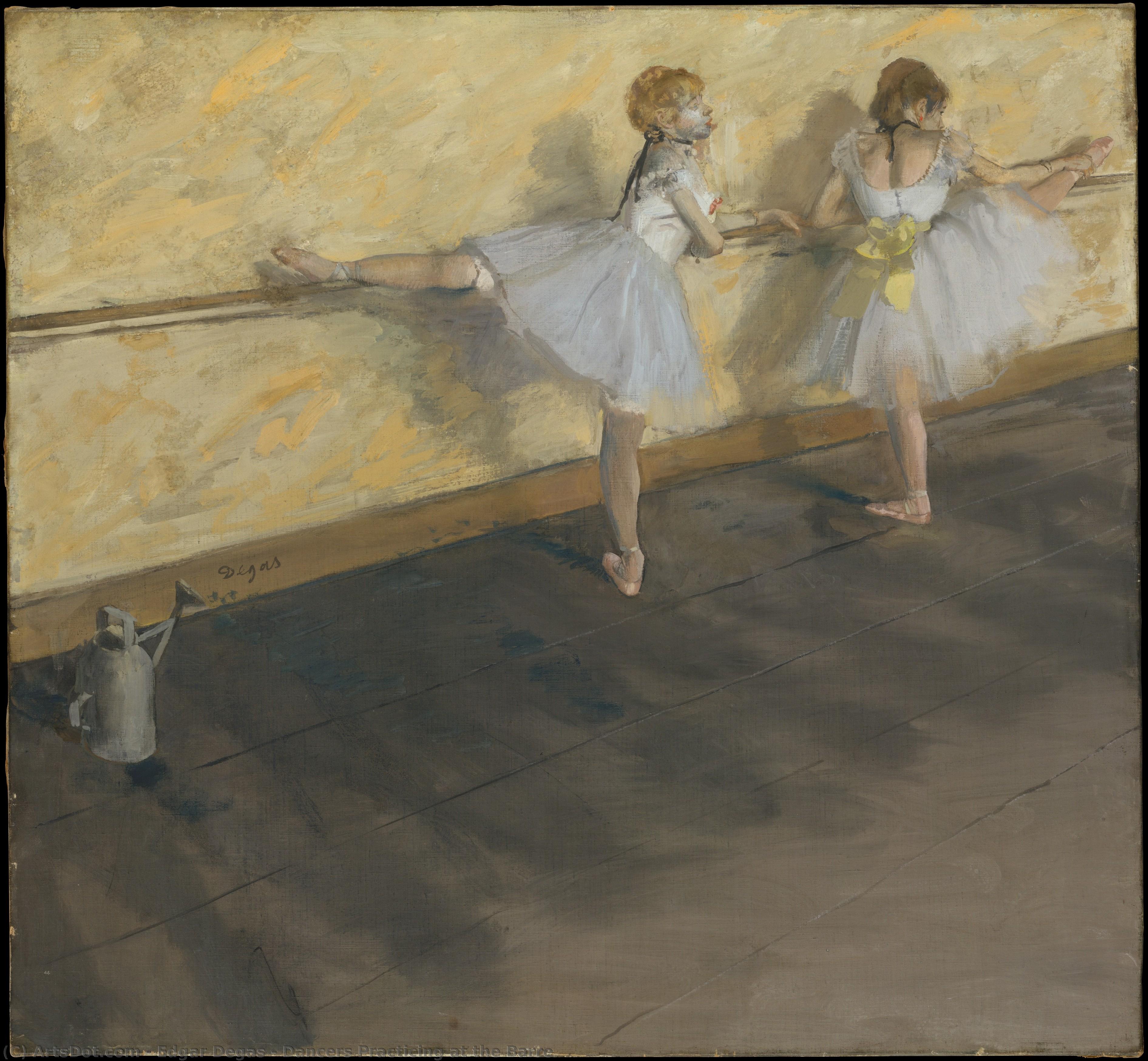 Dancers Practicing At The Barre — Edgar Degas