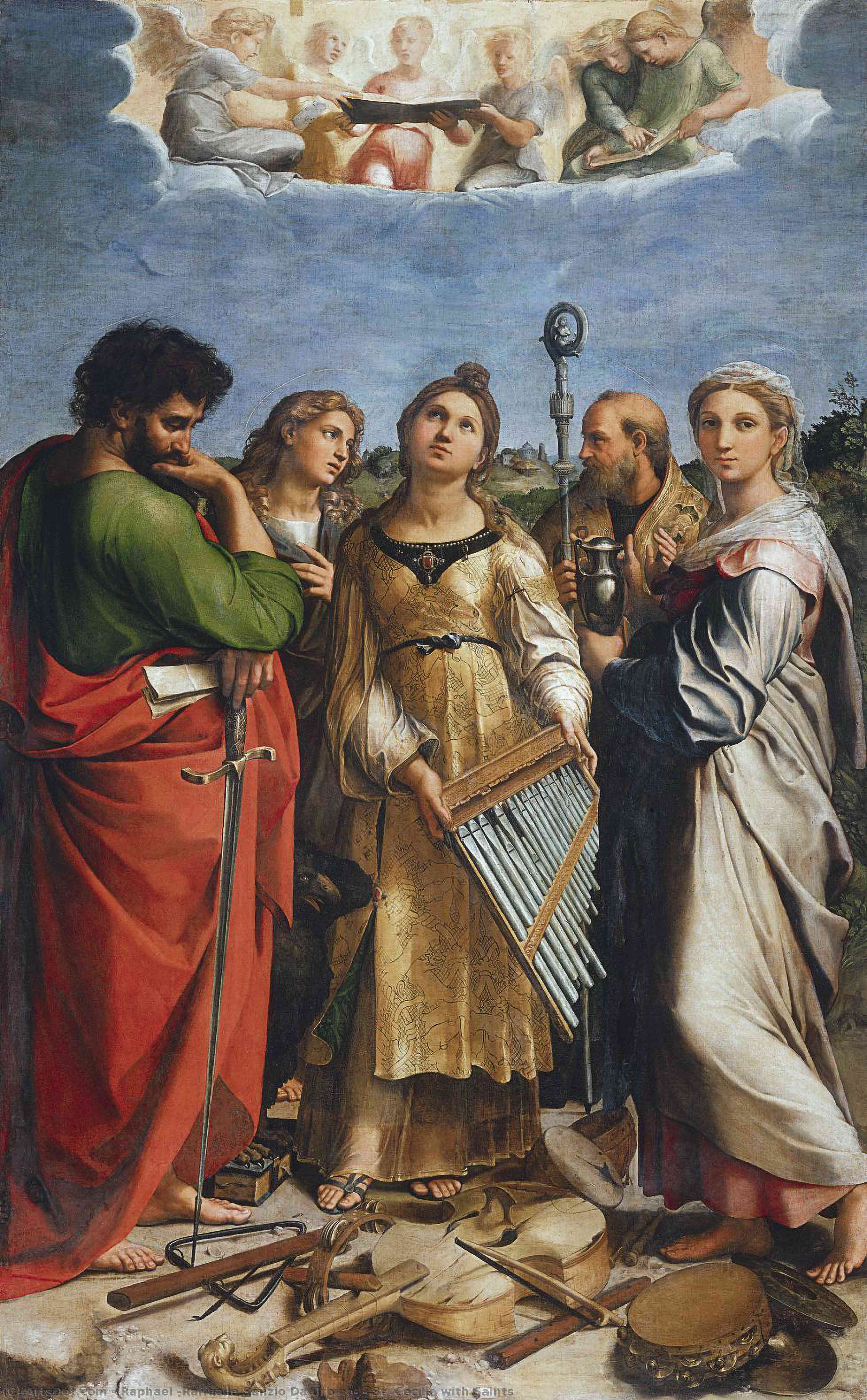St. Cecilia With Saints — Raphael