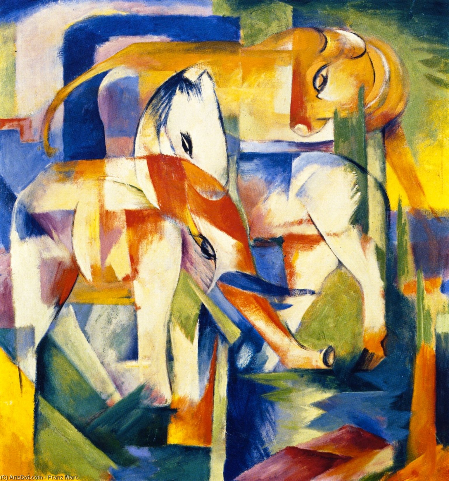 Elephant, Horse, Cattle — Franz Marc