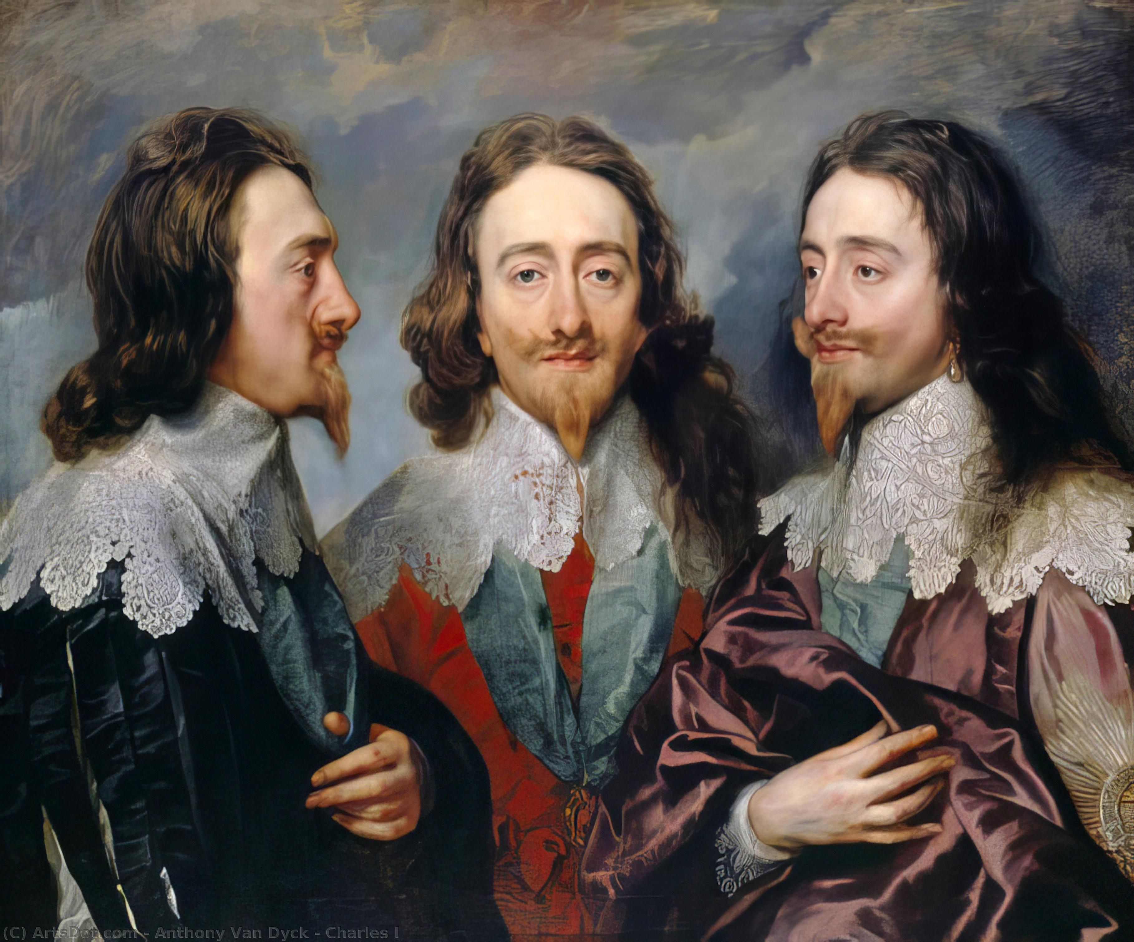 Charles I In Three Positions — Sir Anthony Van Dyck