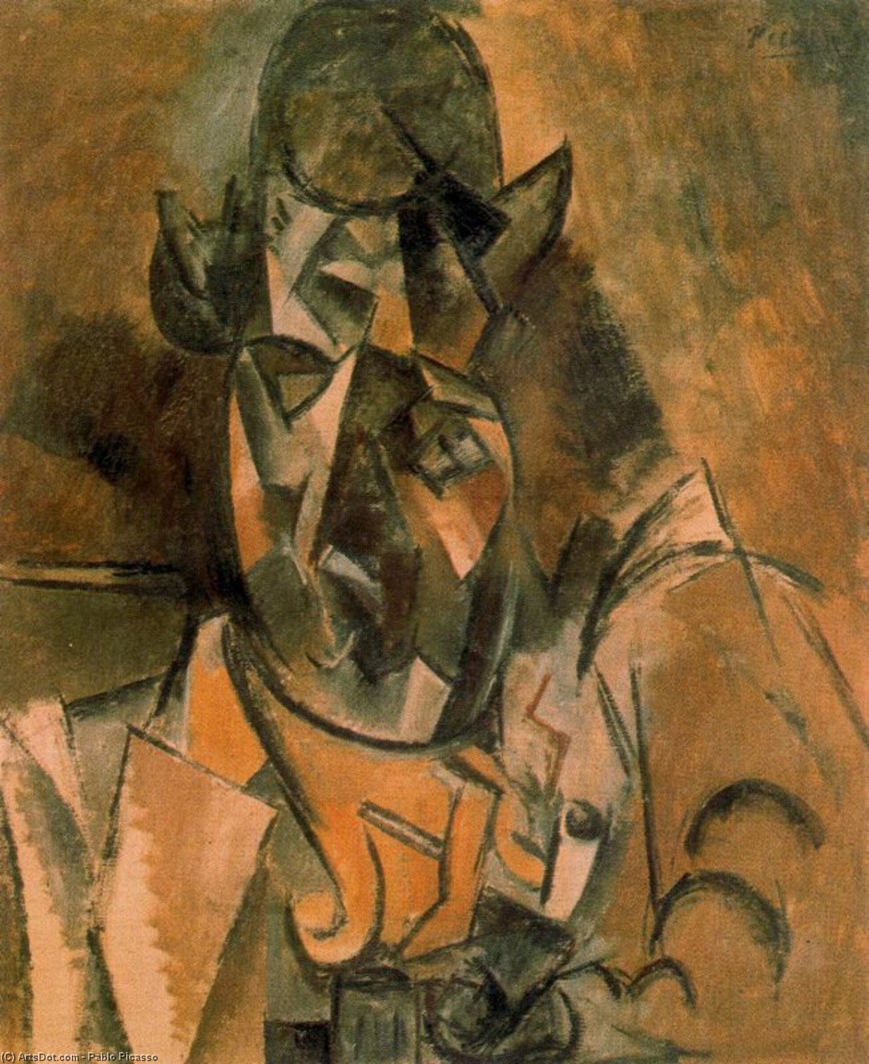 Portrait Of Georges Braque — Pablo Picasso