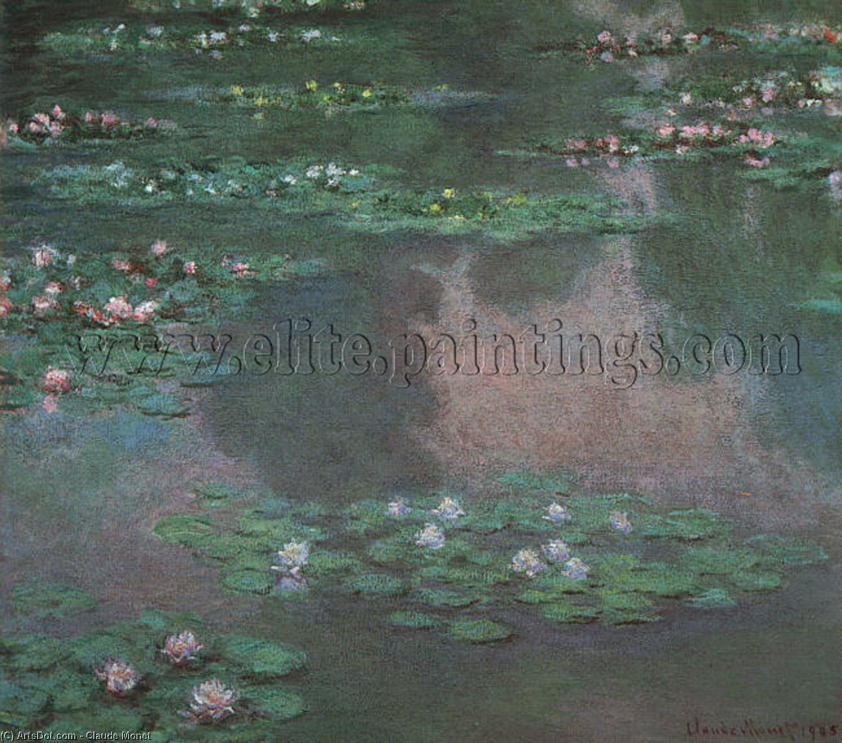 Water Lilies I, Oil On Canvas, Museum Of Fine Ar — Claude Monet
