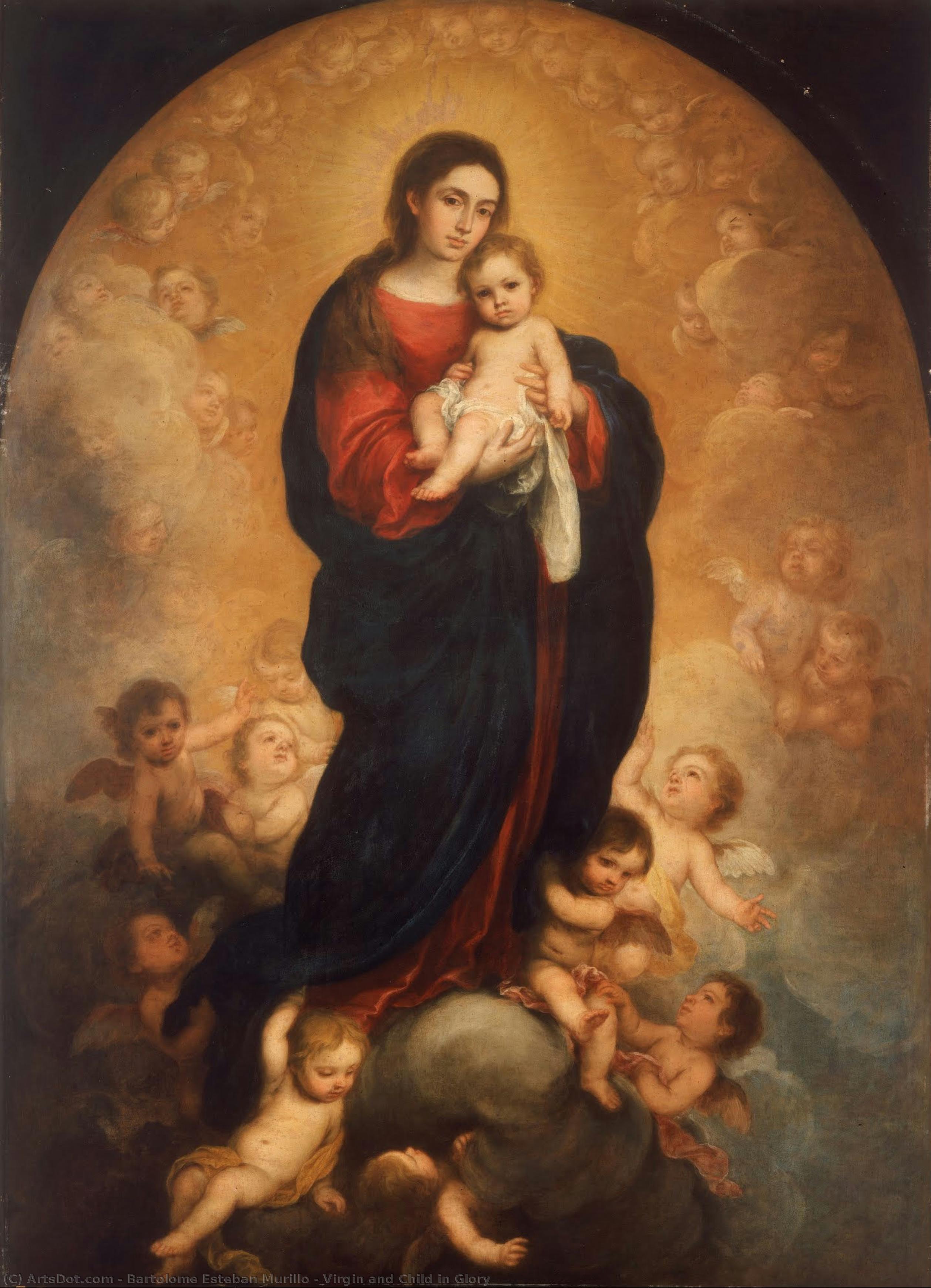 Virgin And Child In Glory — Бартоломе Естебан Муриљо