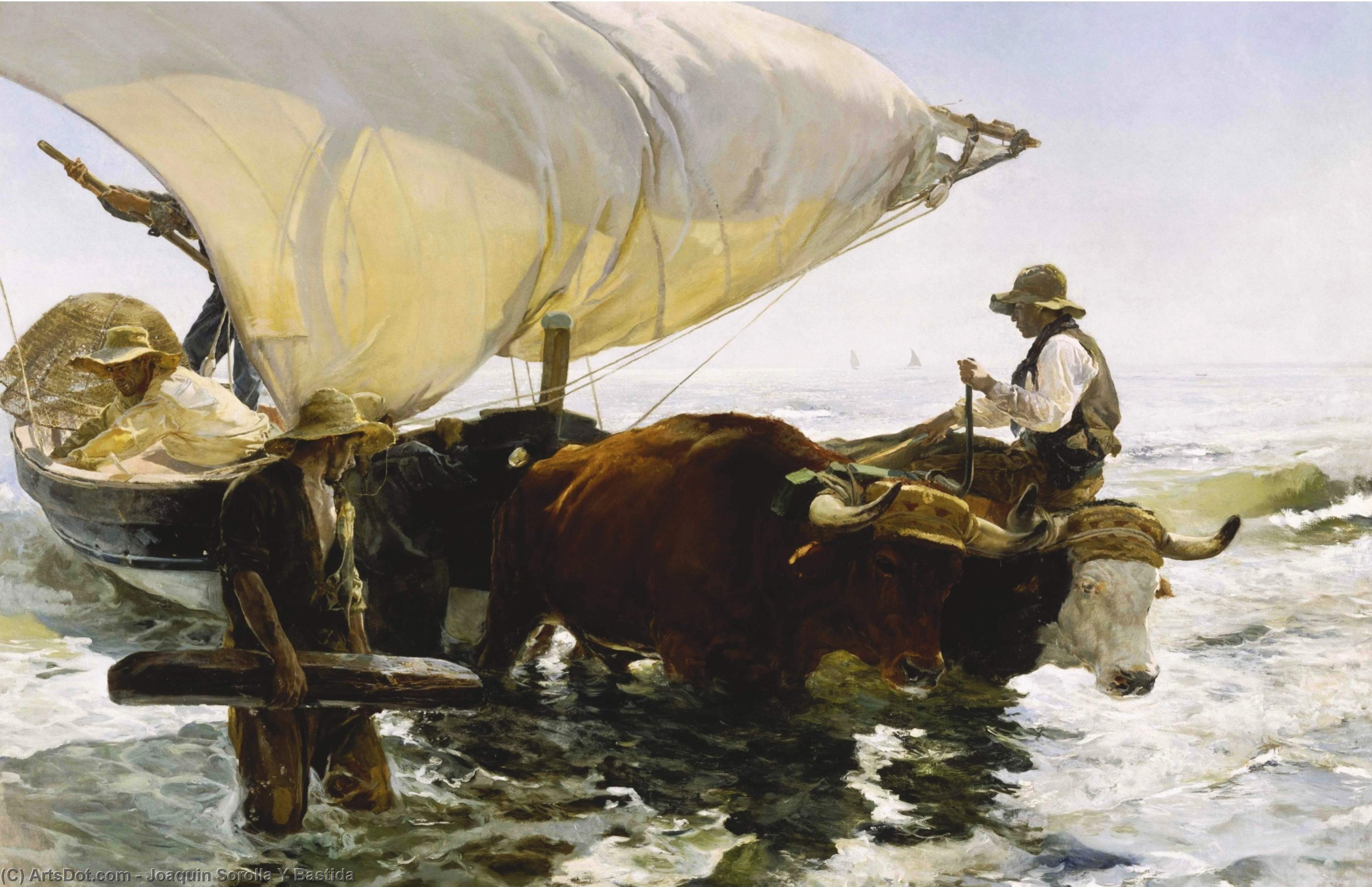 The Return From Fishing — Joaquín Sorolla Y Bastida