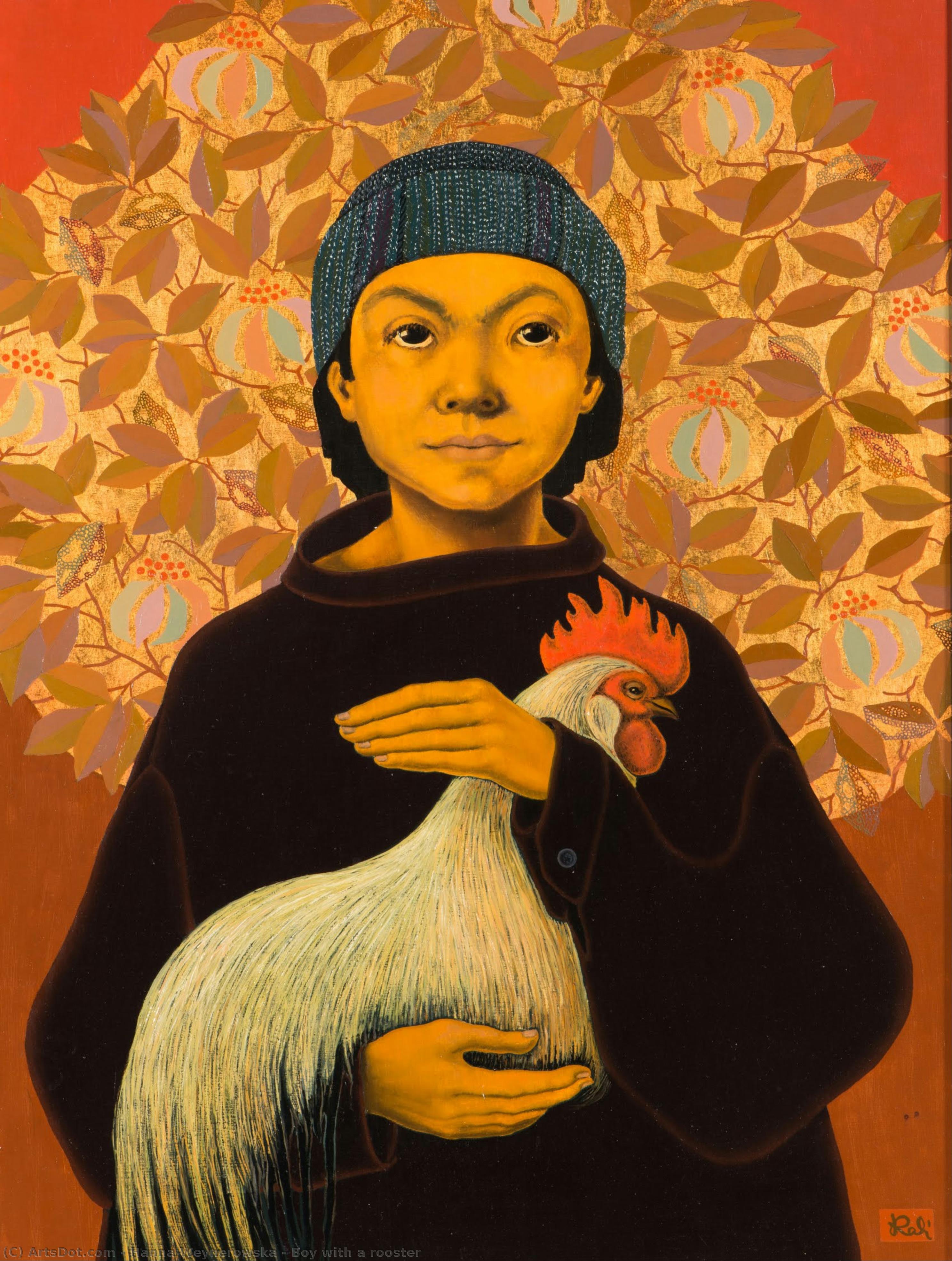 Boy With A Rooster — Hanna Weynerowska
