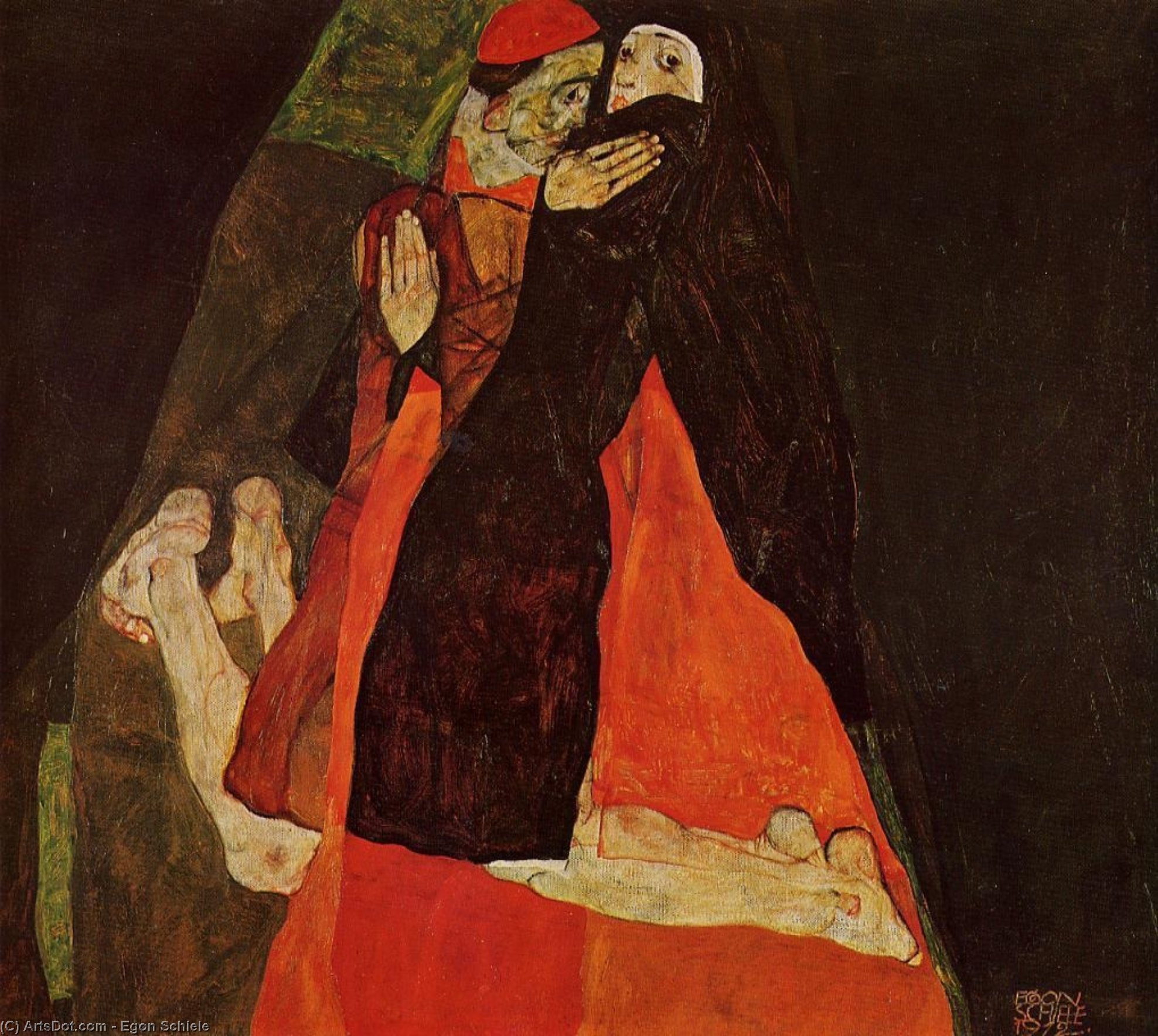 Kardinal Und Nonne — Egon Schiele