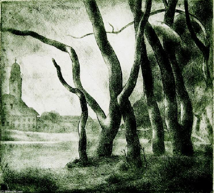 Nagybánya Landscape — Karoly Patko