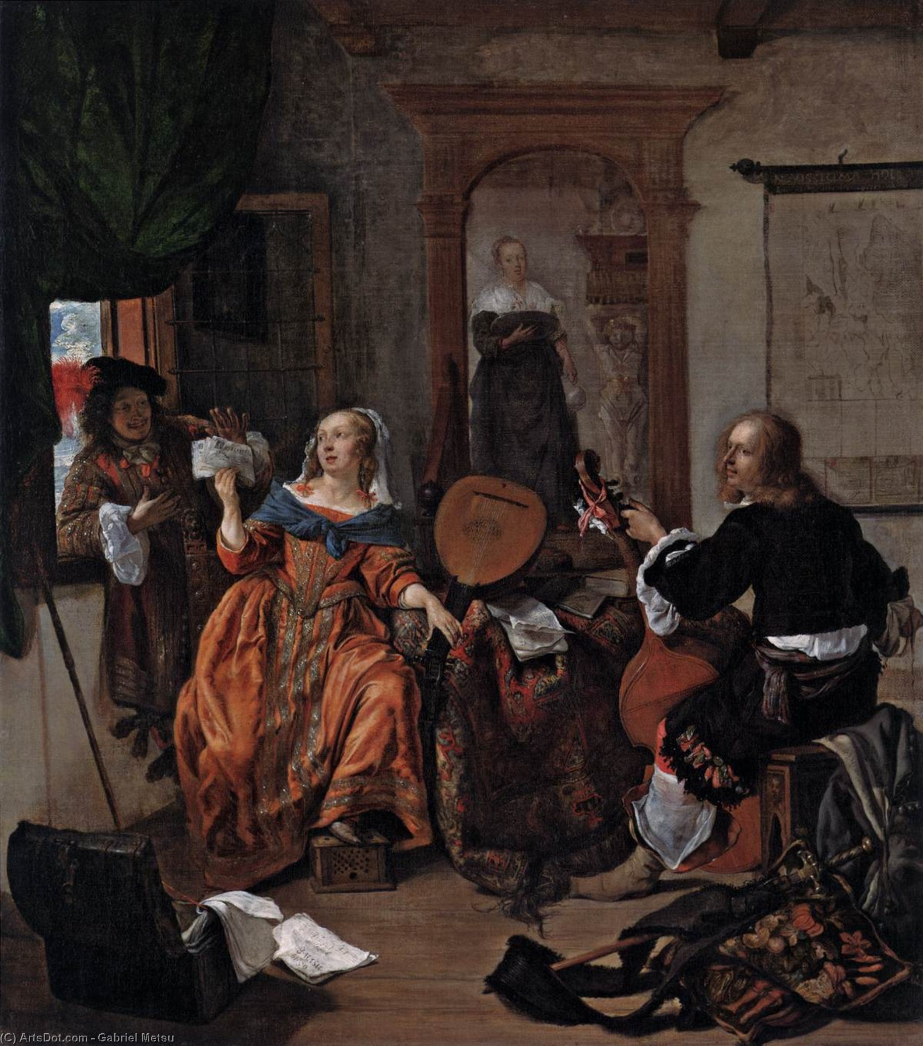 Una Festa Musicale — Gabriël Metsu