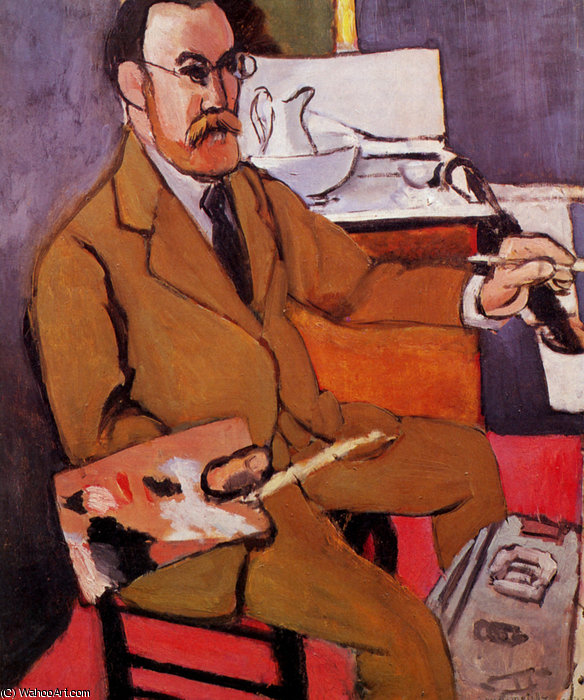 Autoportrait, Nice Hôtel Beau Rivage Le Cateau-cambrésis, Musée Henri Matisse — Henri Matisse