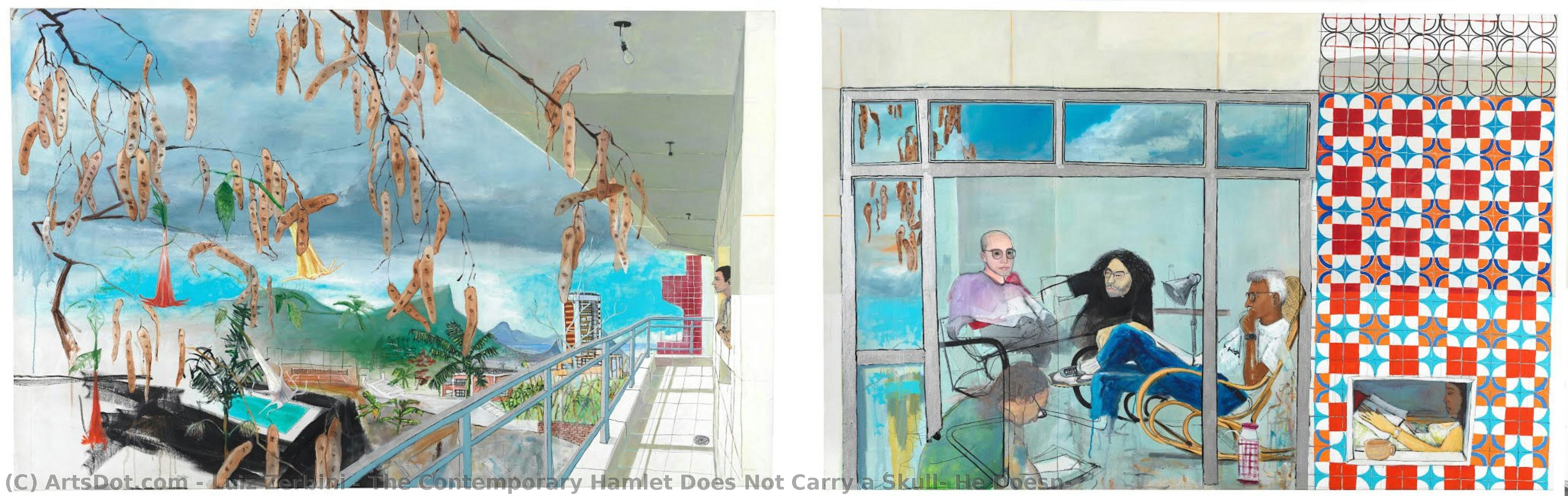 The Contemporary Hamlet Does Not Carry A Skull, He Doesn — Luiz Zerbini