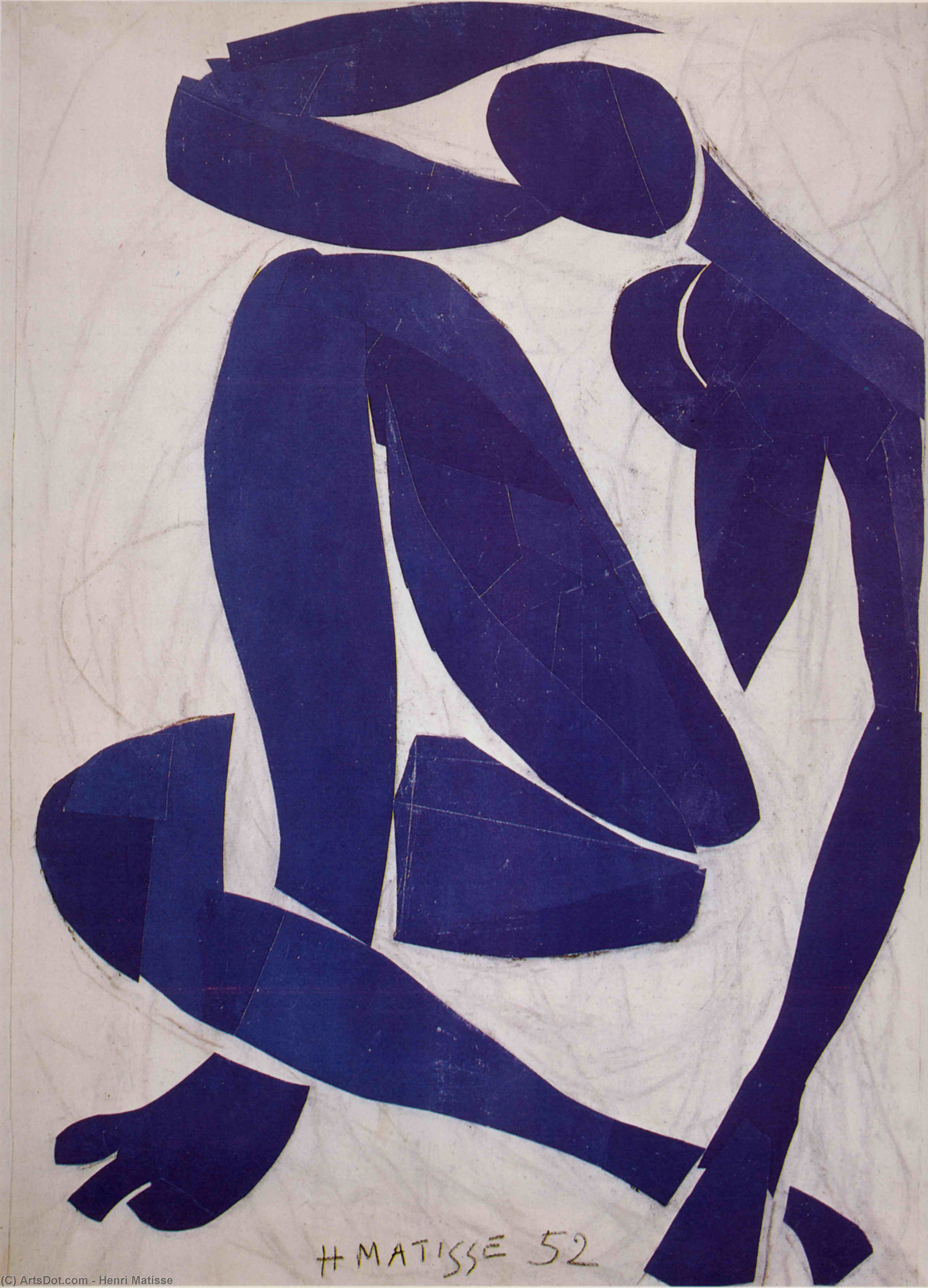 Nu Bleu Iv Gouache Découpée Nice , Musée Matisse — Henri Matisse